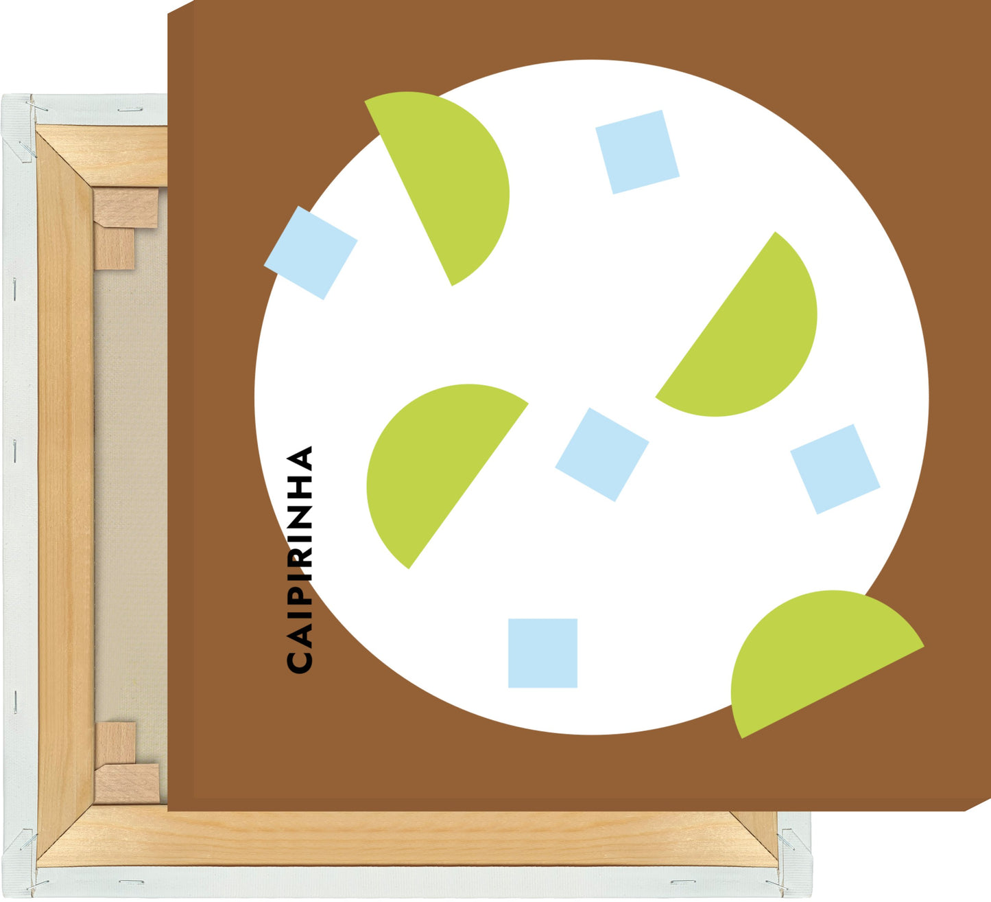 Leinwand Cocktail Caipirinha - Rund