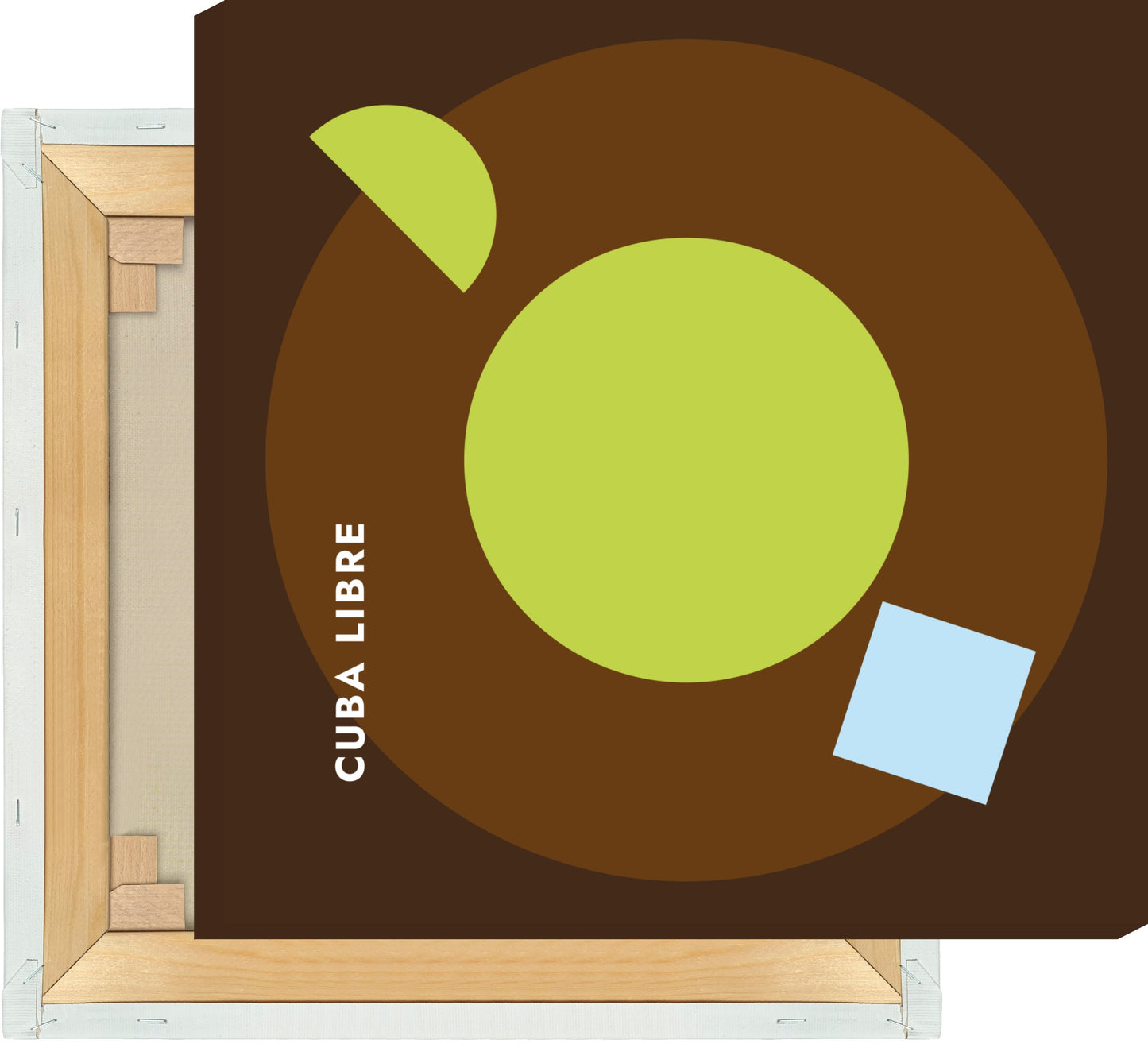 Leinwand Cocktail Cuba Libre - Rund