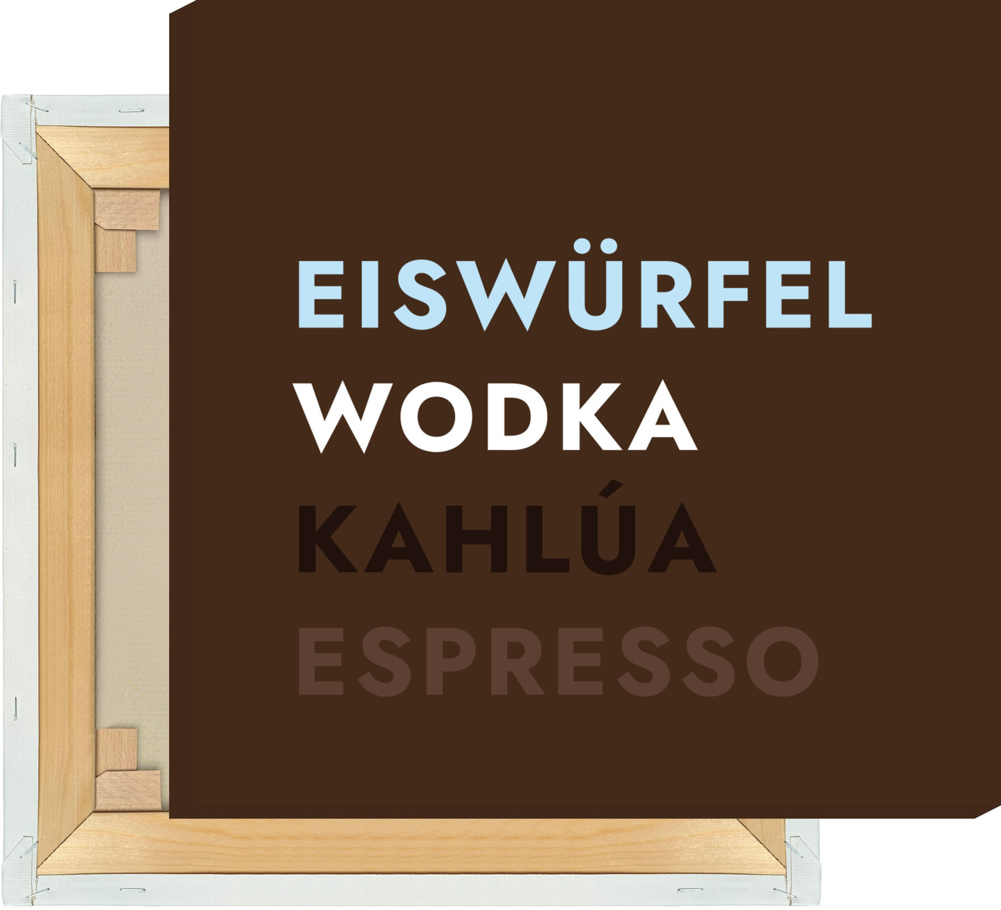 Leinwand Cocktail Espresso Martini - Text