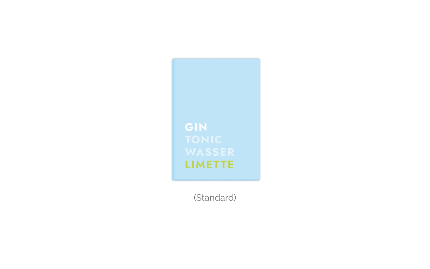 Leinwand Cocktail Gin Tonic Limette - Text