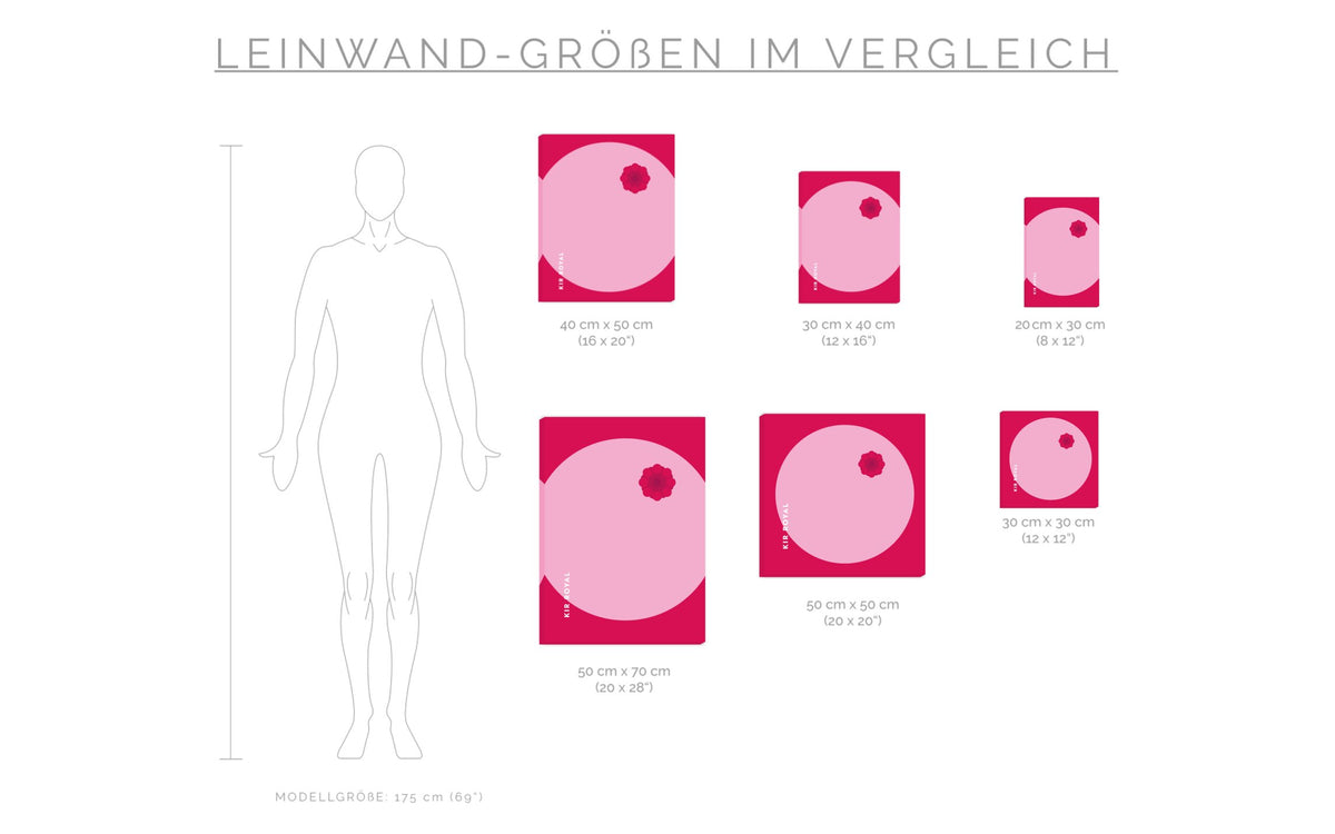 Leinwand Cocktail Kir Royal - Rund