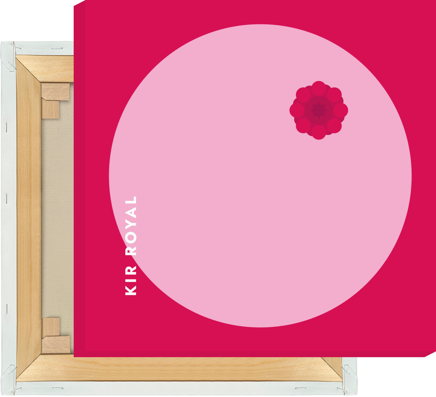 Leinwand Cocktail Kir Royal - Rund