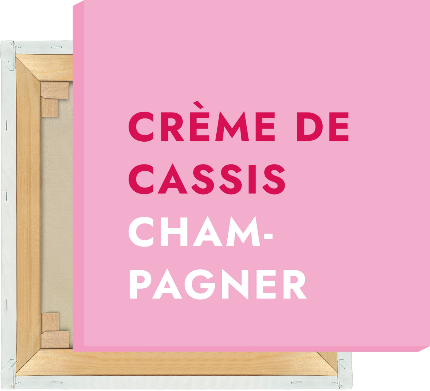 Leinwand Cocktail Kir Royal - Text