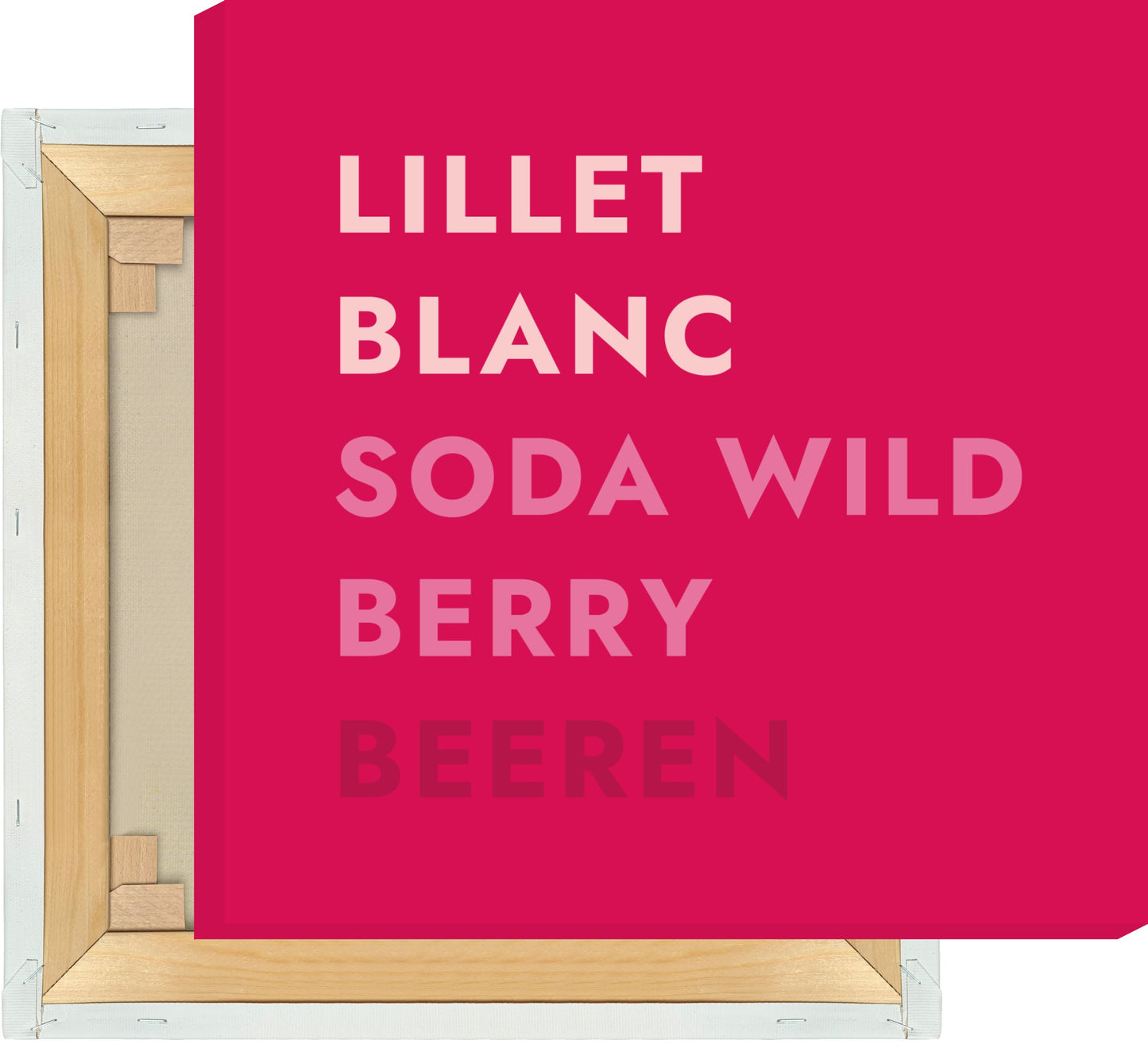 Leinwand Cocktail Lillet - Text