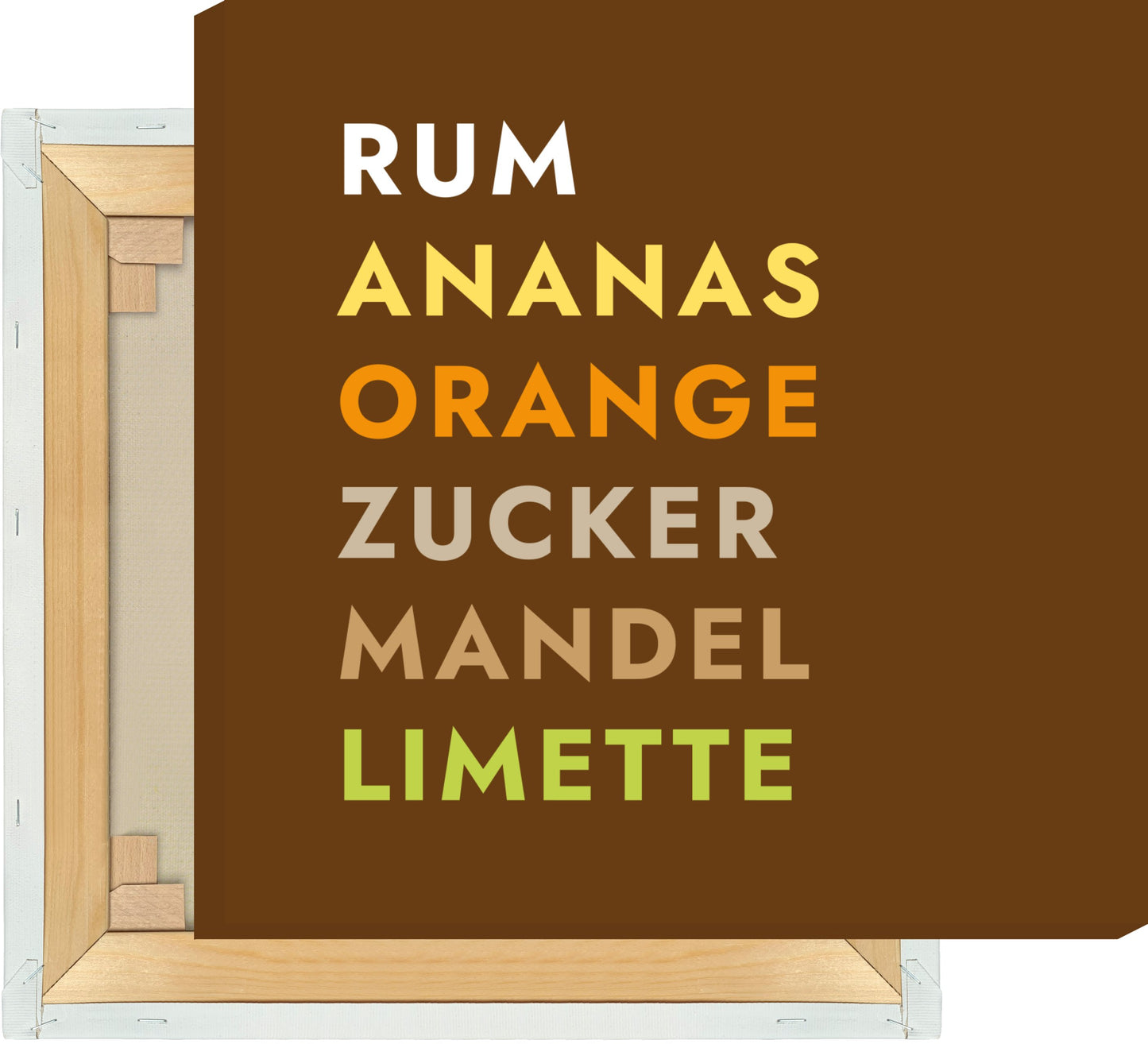 Leinwand Cocktail Mai Tai - Text