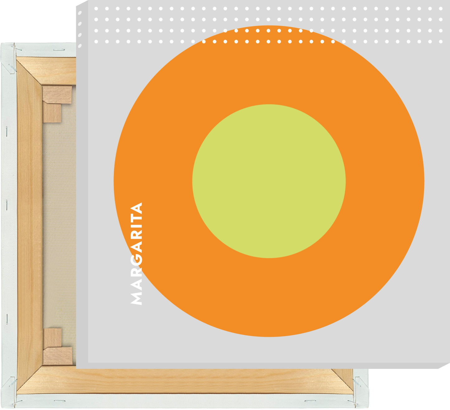 Leinwand Cocktail Margarita - Rund