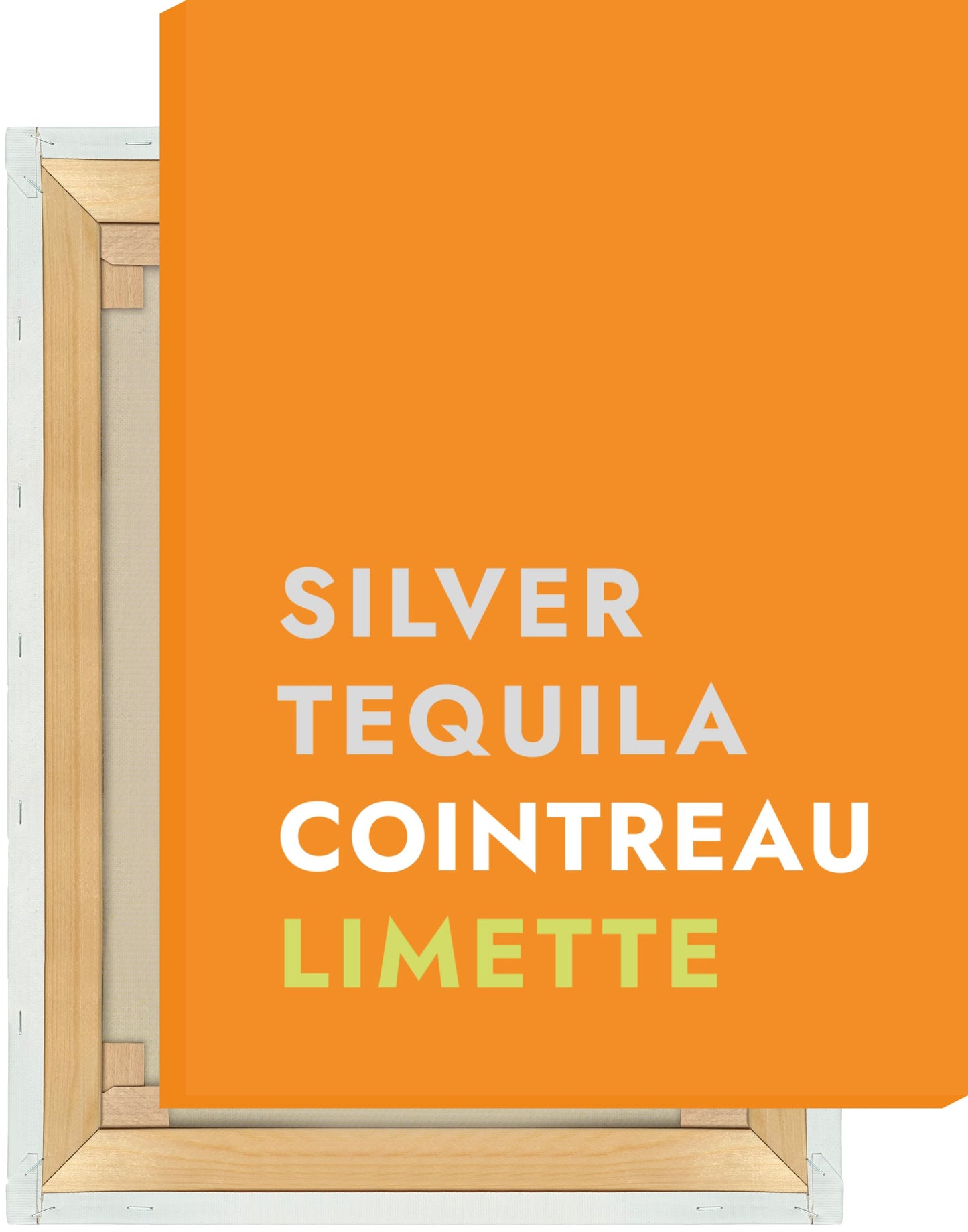 Leinwand Cocktail Margarita - Text