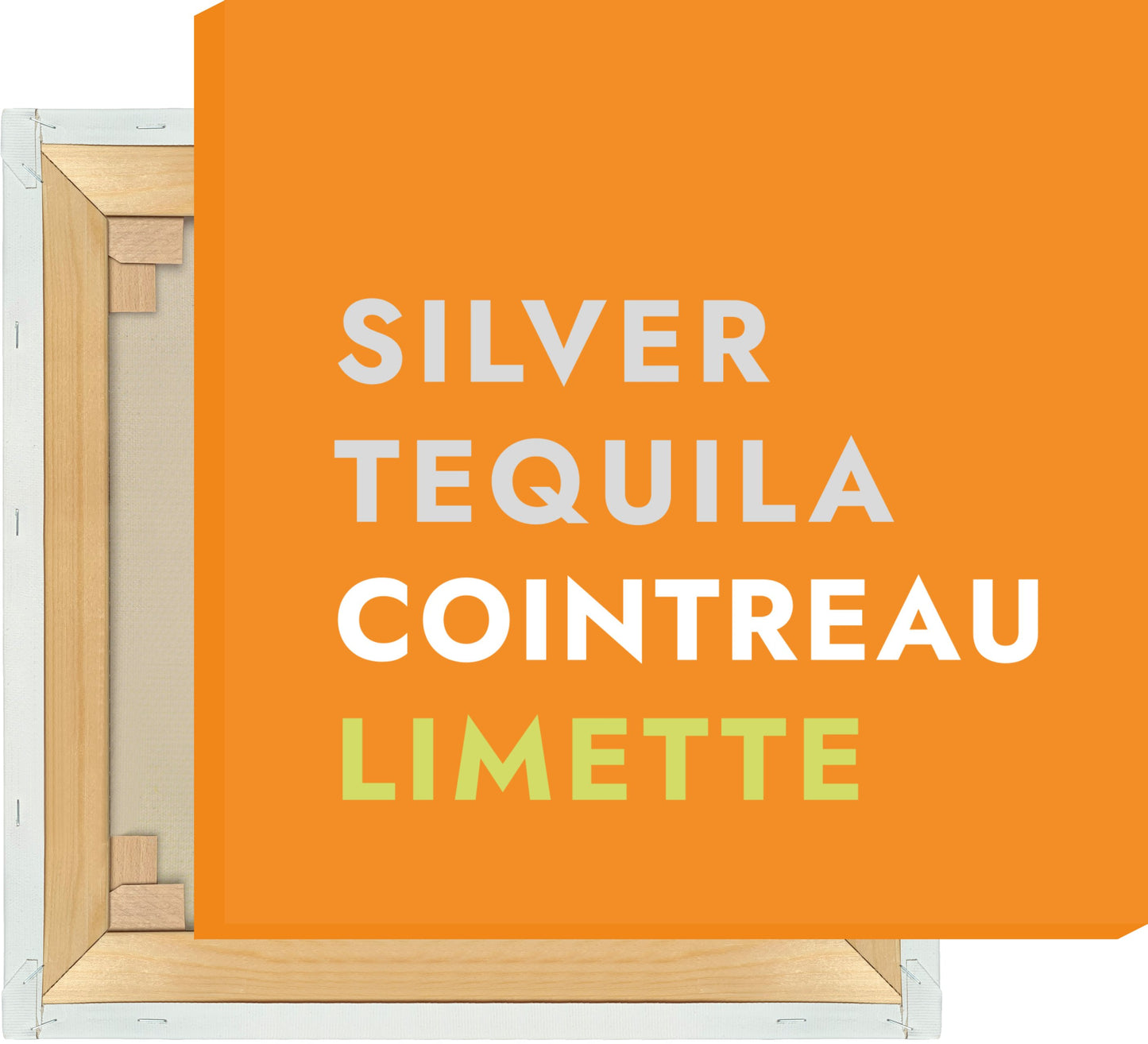 Leinwand Cocktail Margarita - Text