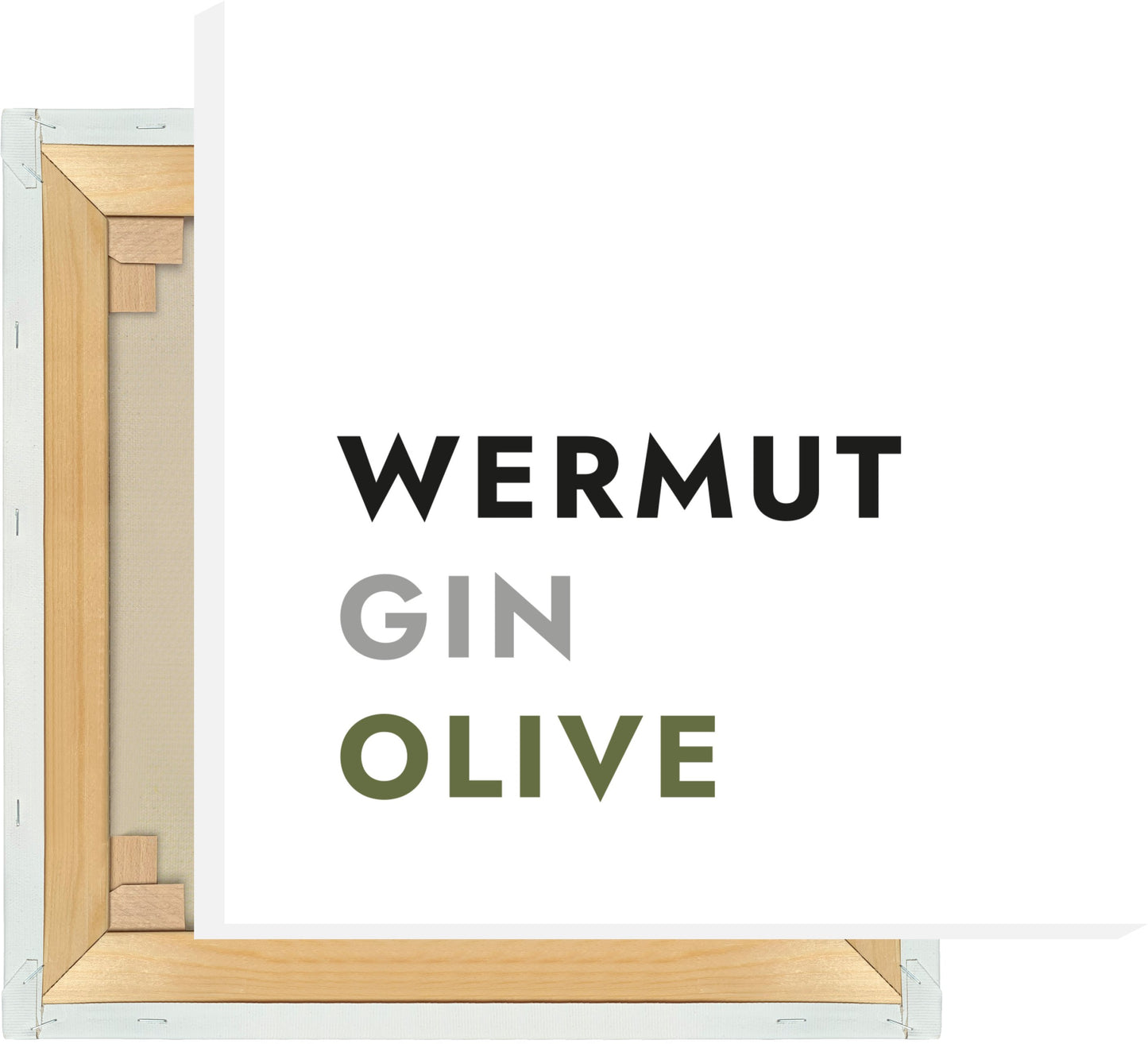 Leinwand Cocktail Martini - Text