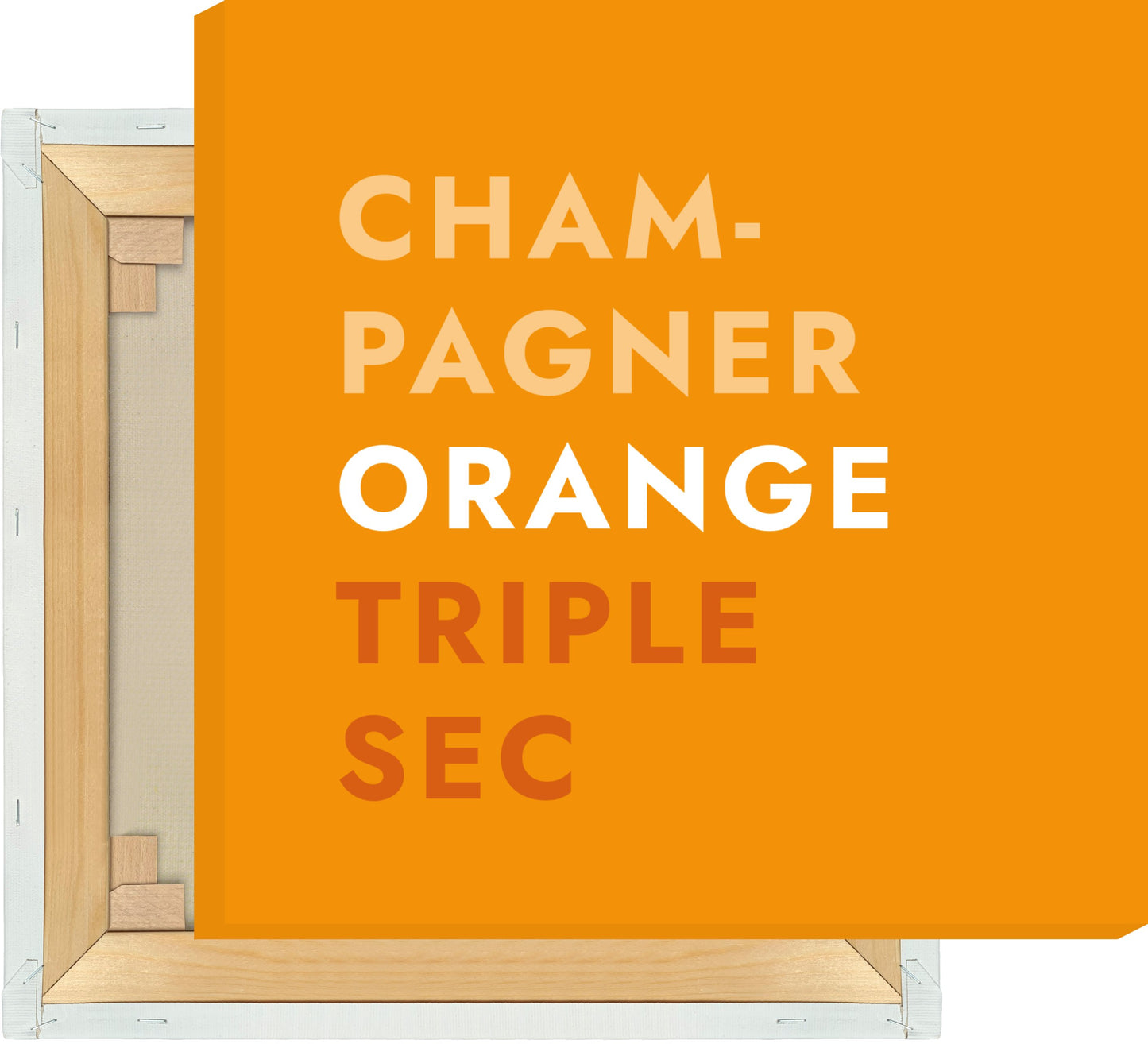 Leinwand Cocktail Mimosa - Text