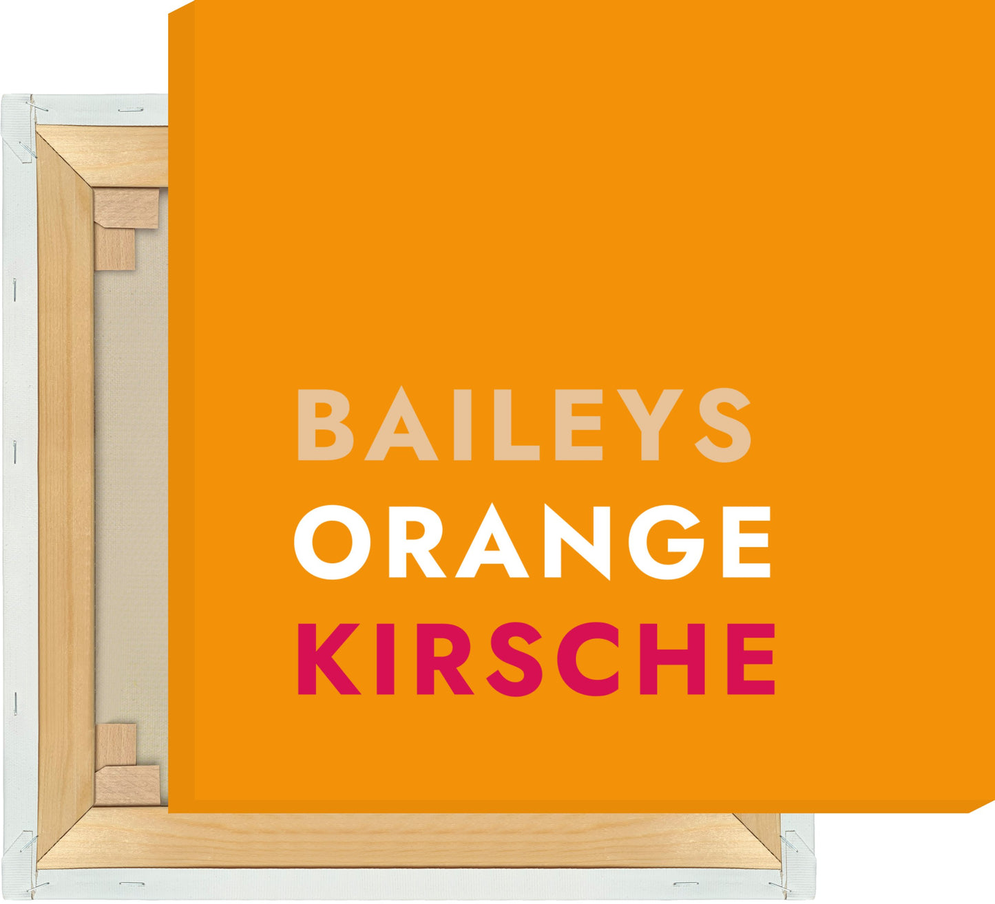 Leinwand Cocktail Orgasm - Text