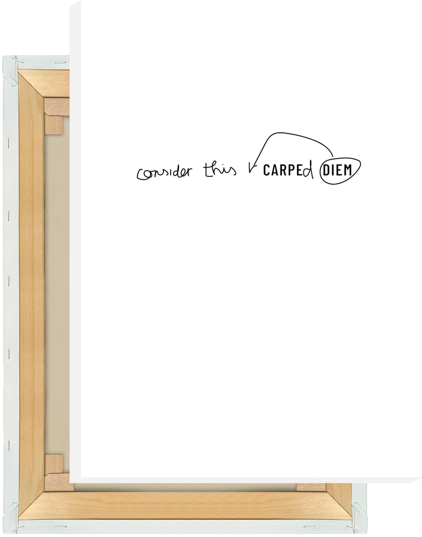 Leinwand Consider this diem carped #1