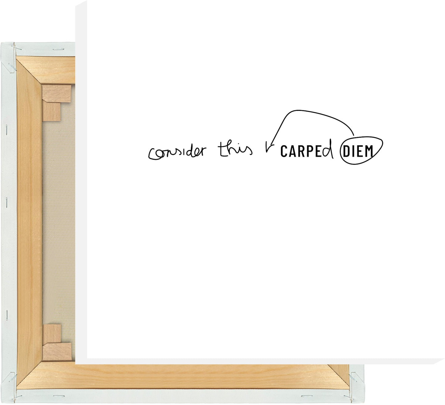 Leinwand Consider this diem carped #1