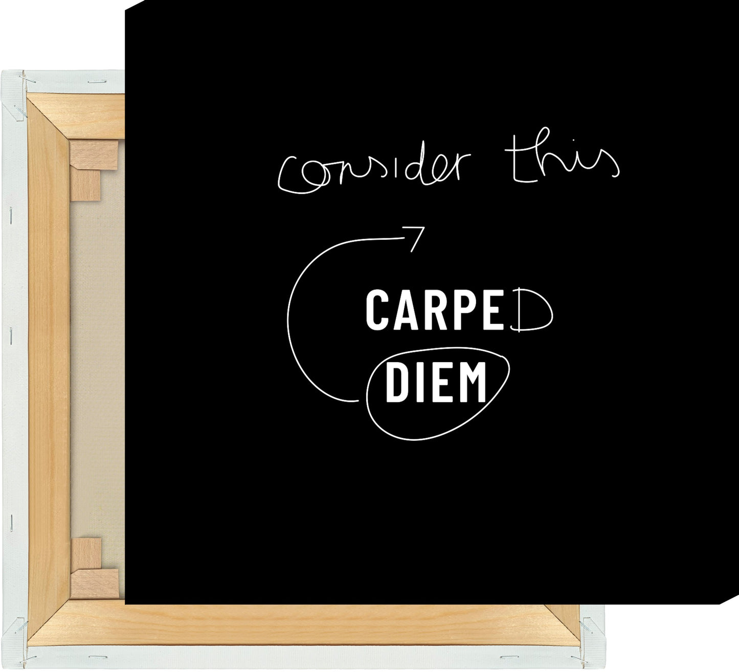 Leinwand Consider this diem carped #2