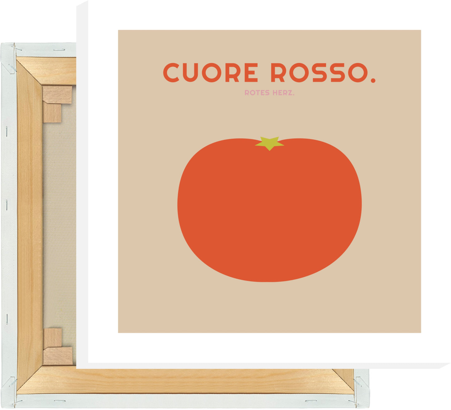 Leinwand Cuore Rosso - Tomate - La Dolce Vita Collection