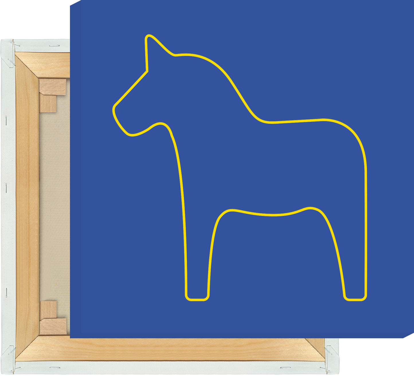 Leinwand Dalapferd Outline groß