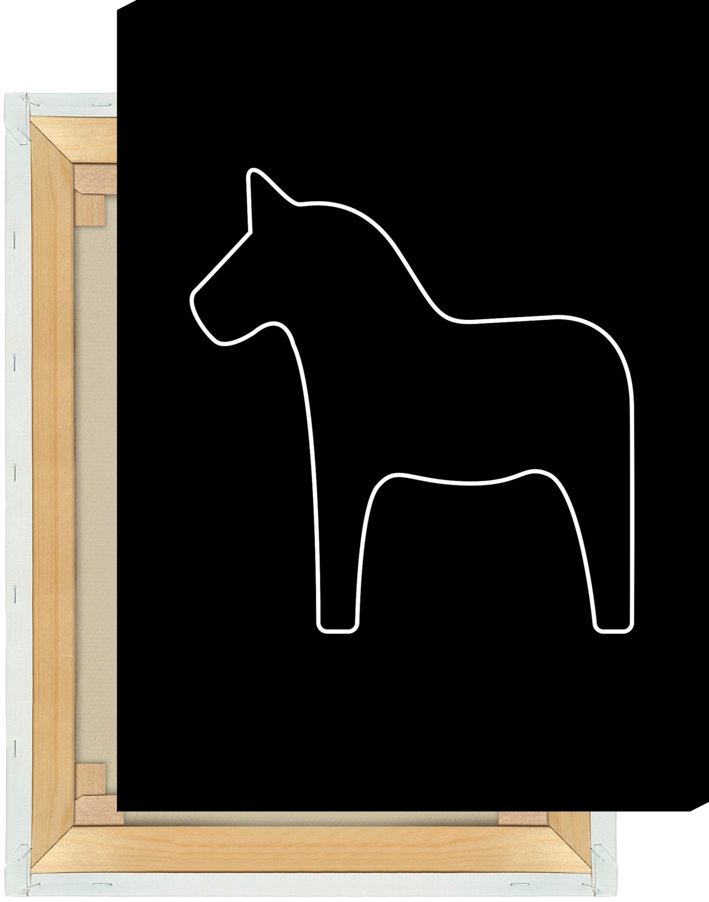 Leinwand Dalapferd Outline groß