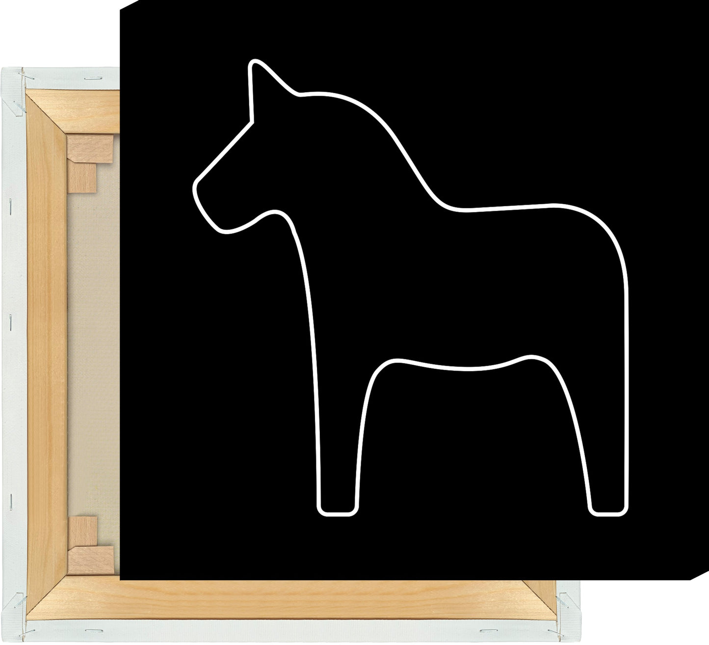 Leinwand Dalapferd Outline groß