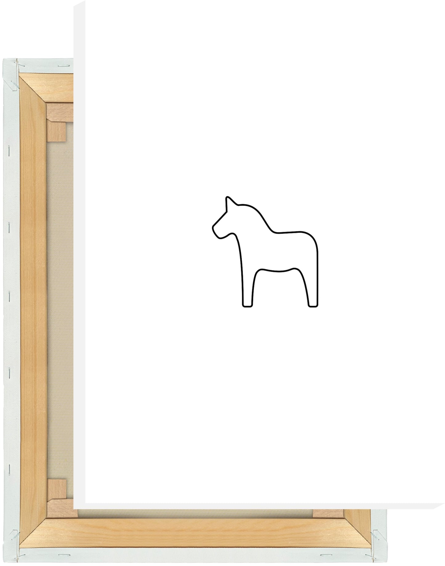 Leinwand Dalapferd Outline klein
