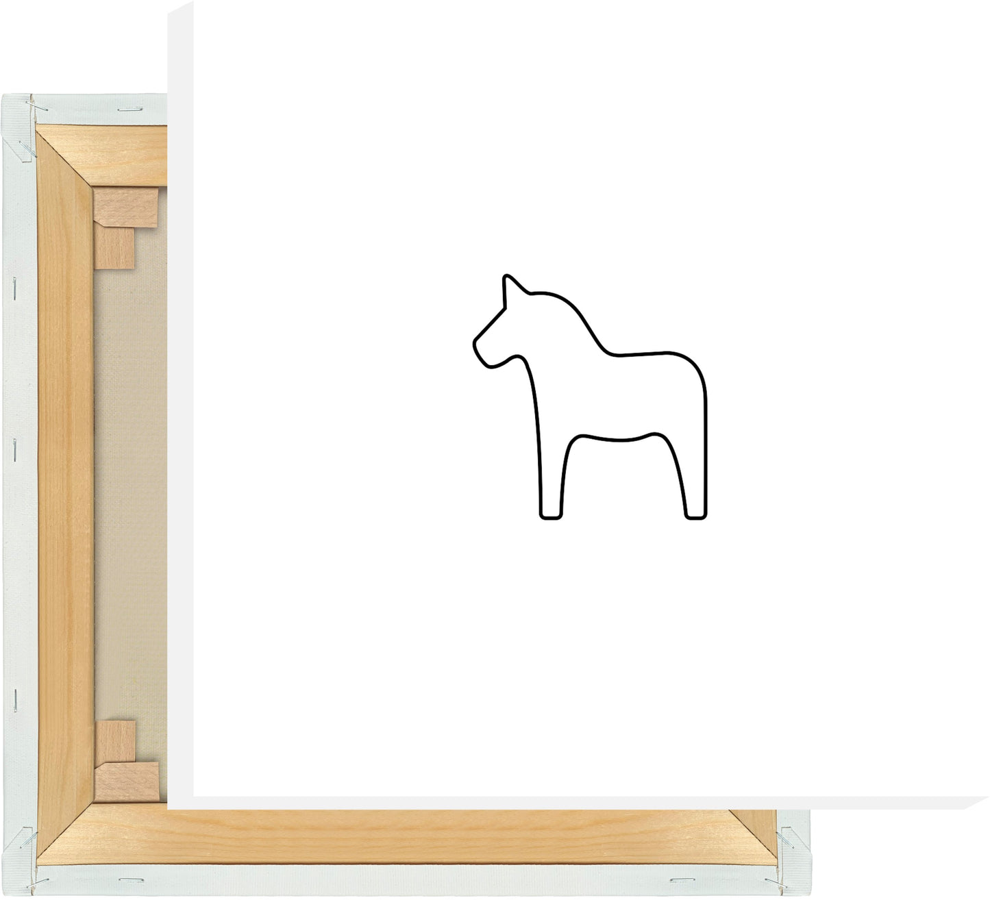 Leinwand Dalapferd Outline klein