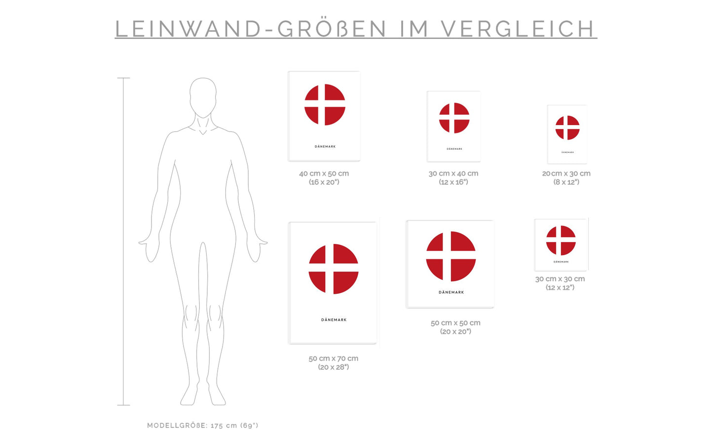 Leinwand Dänemark Kreis