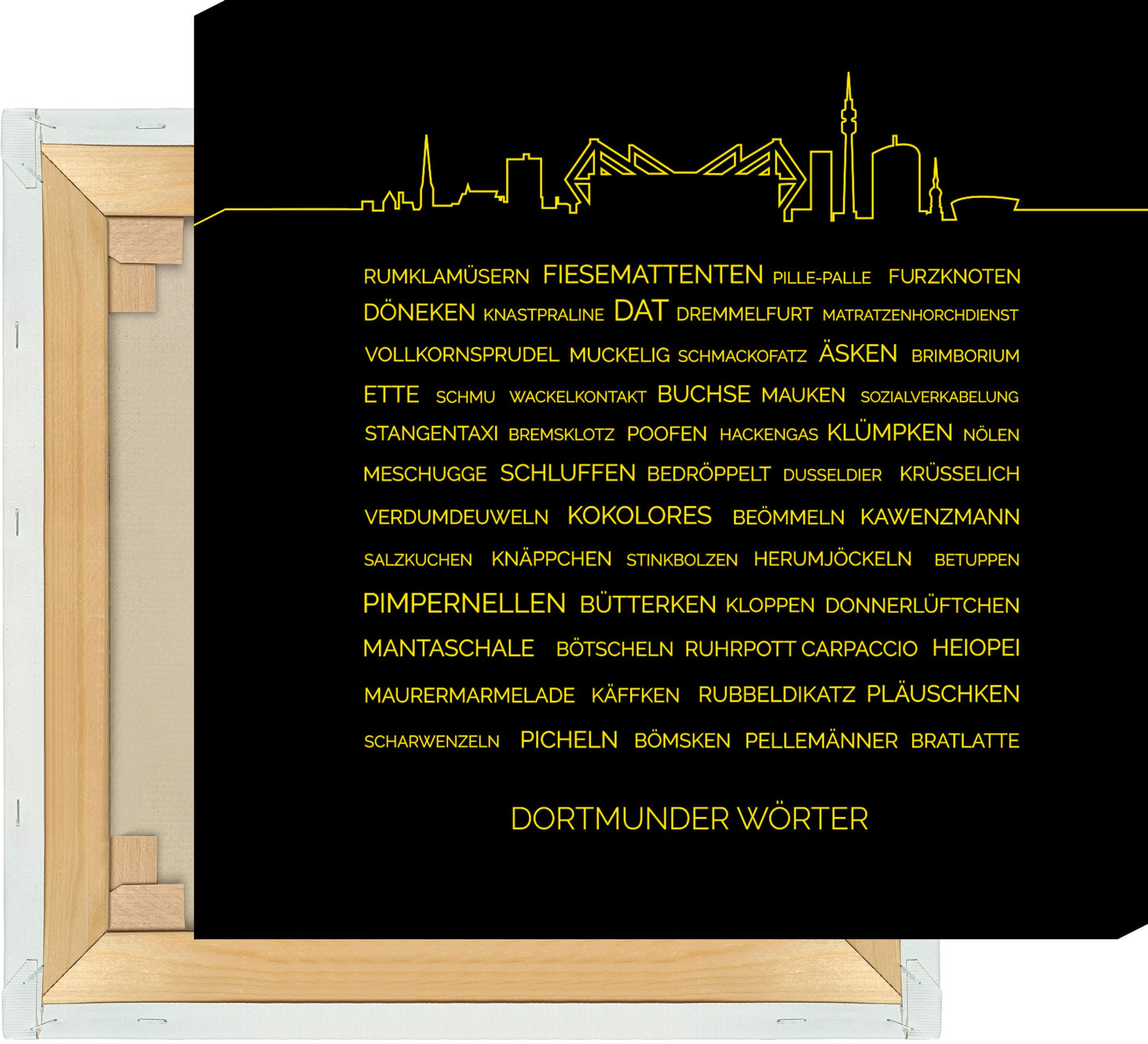 Leinwand Dortmunder Wörter #1