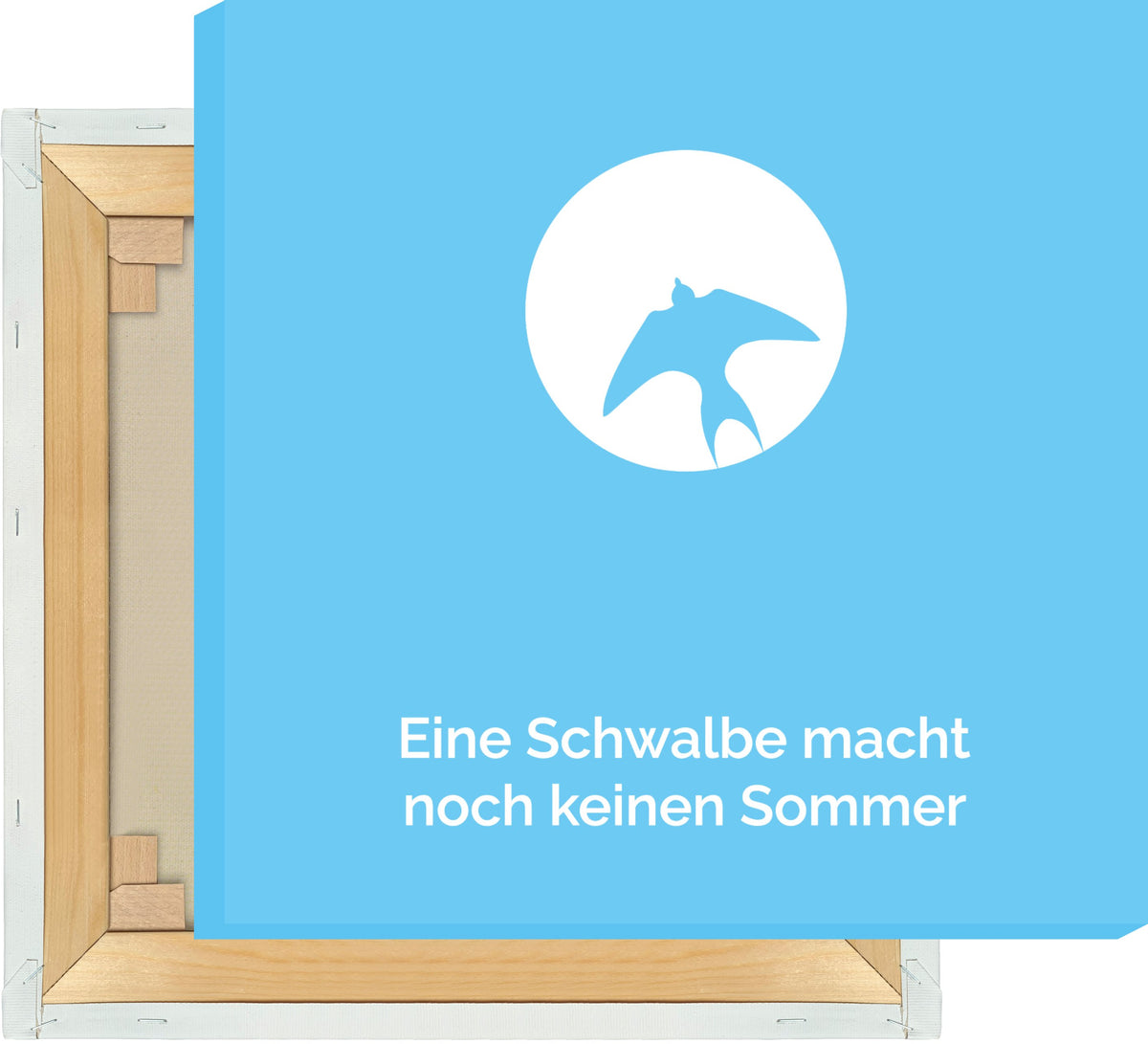 Leinwand Eine Schwalbe macht noch keinen Sommer