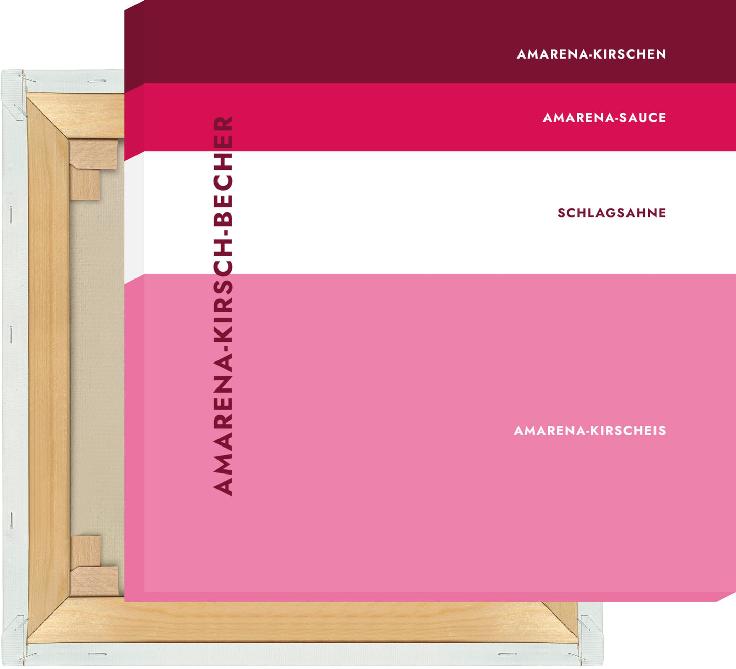 Leinwand Eisbecher - Amarena-Kirsch