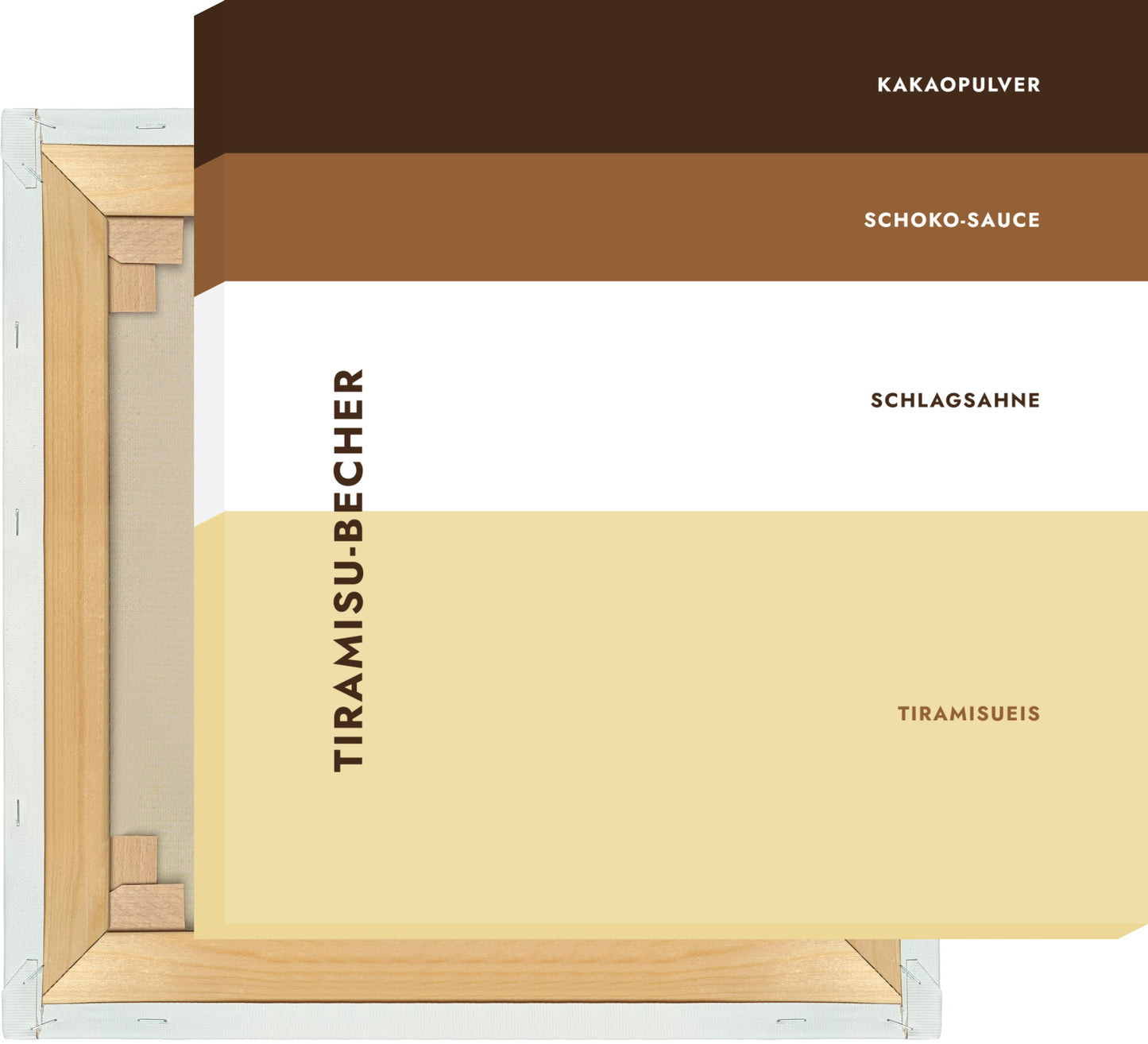 Leinwand Eisbecher - Tiramisu
