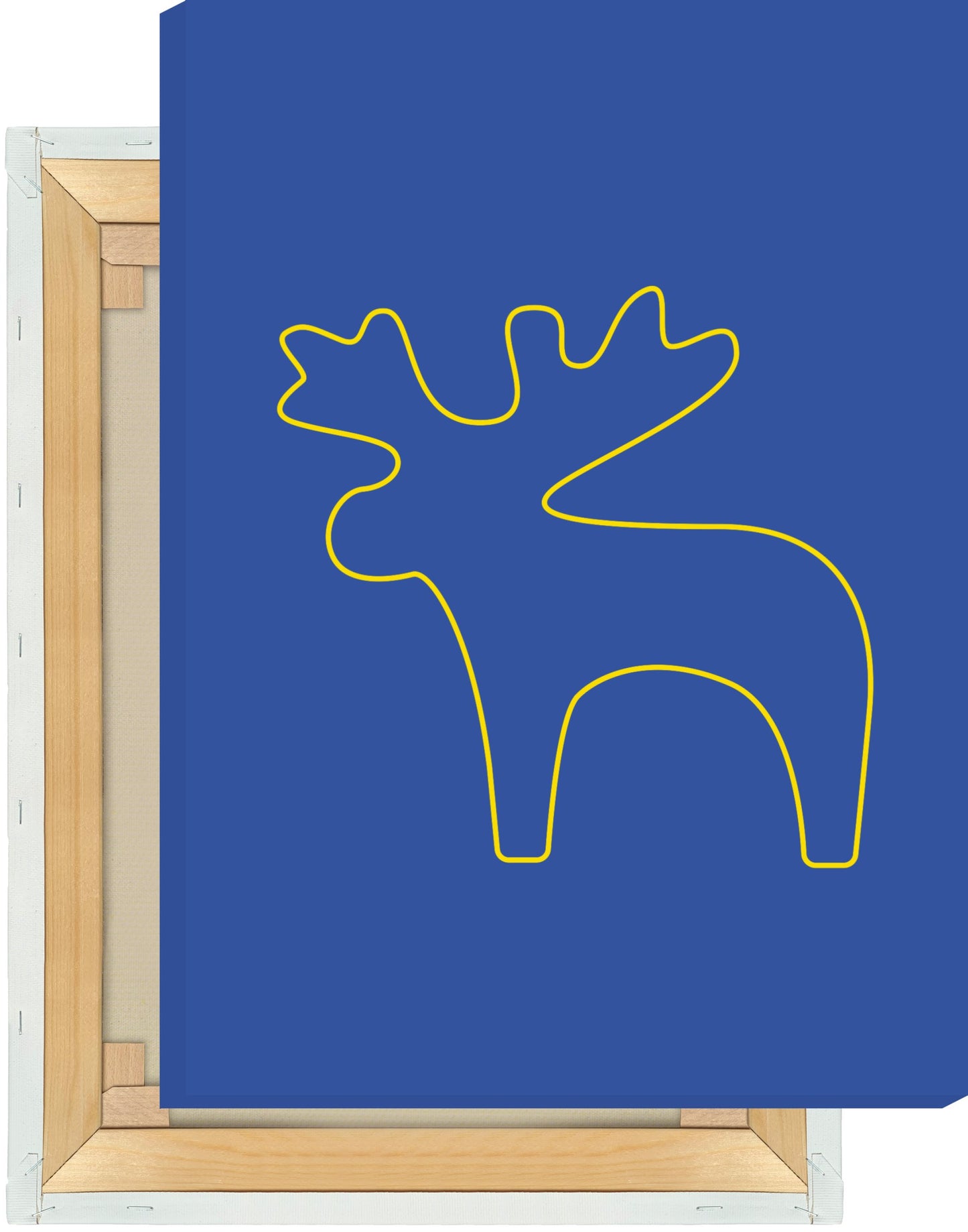 Leinwand Elch Outline groß