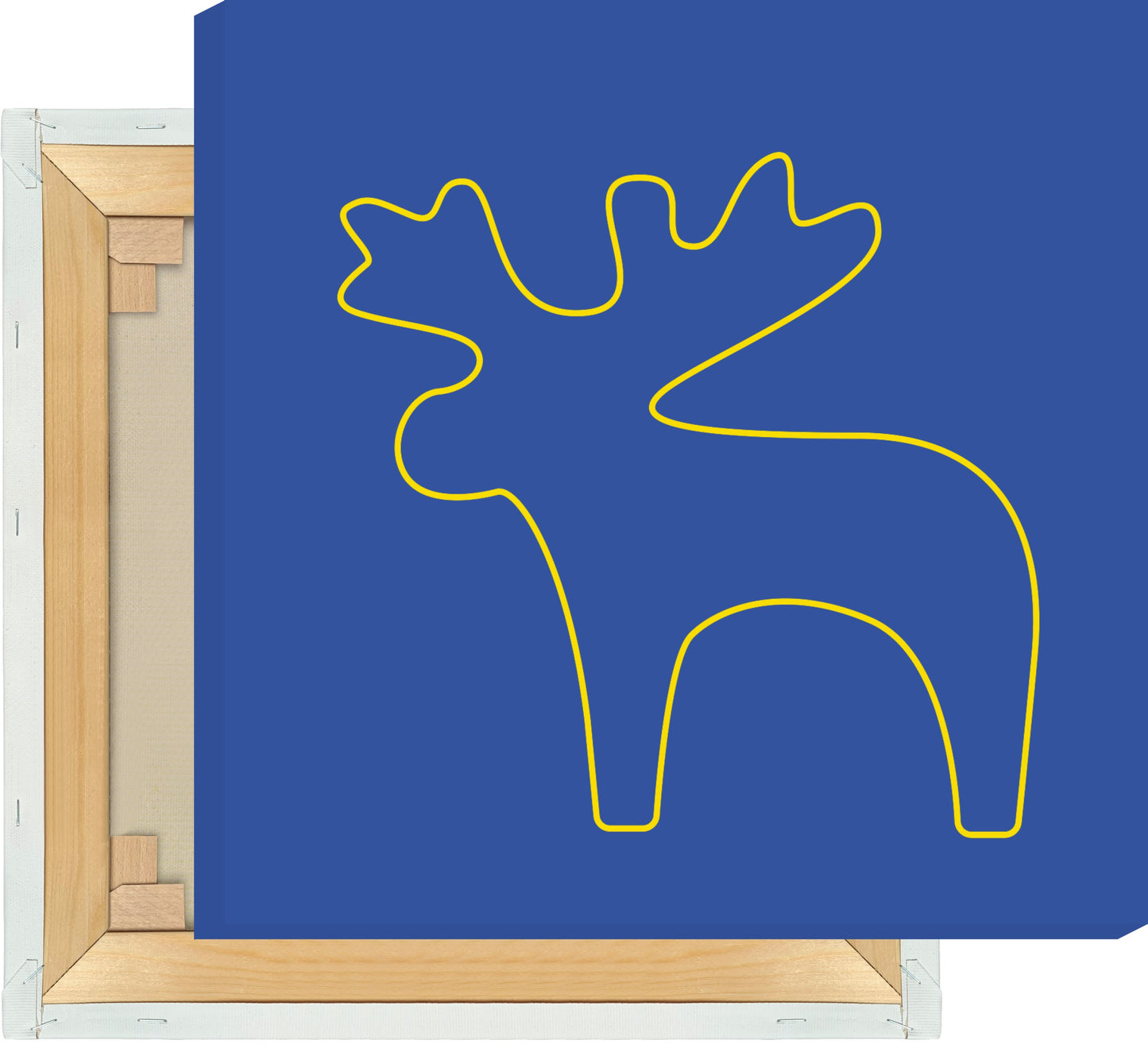 Leinwand Elch Outline groß