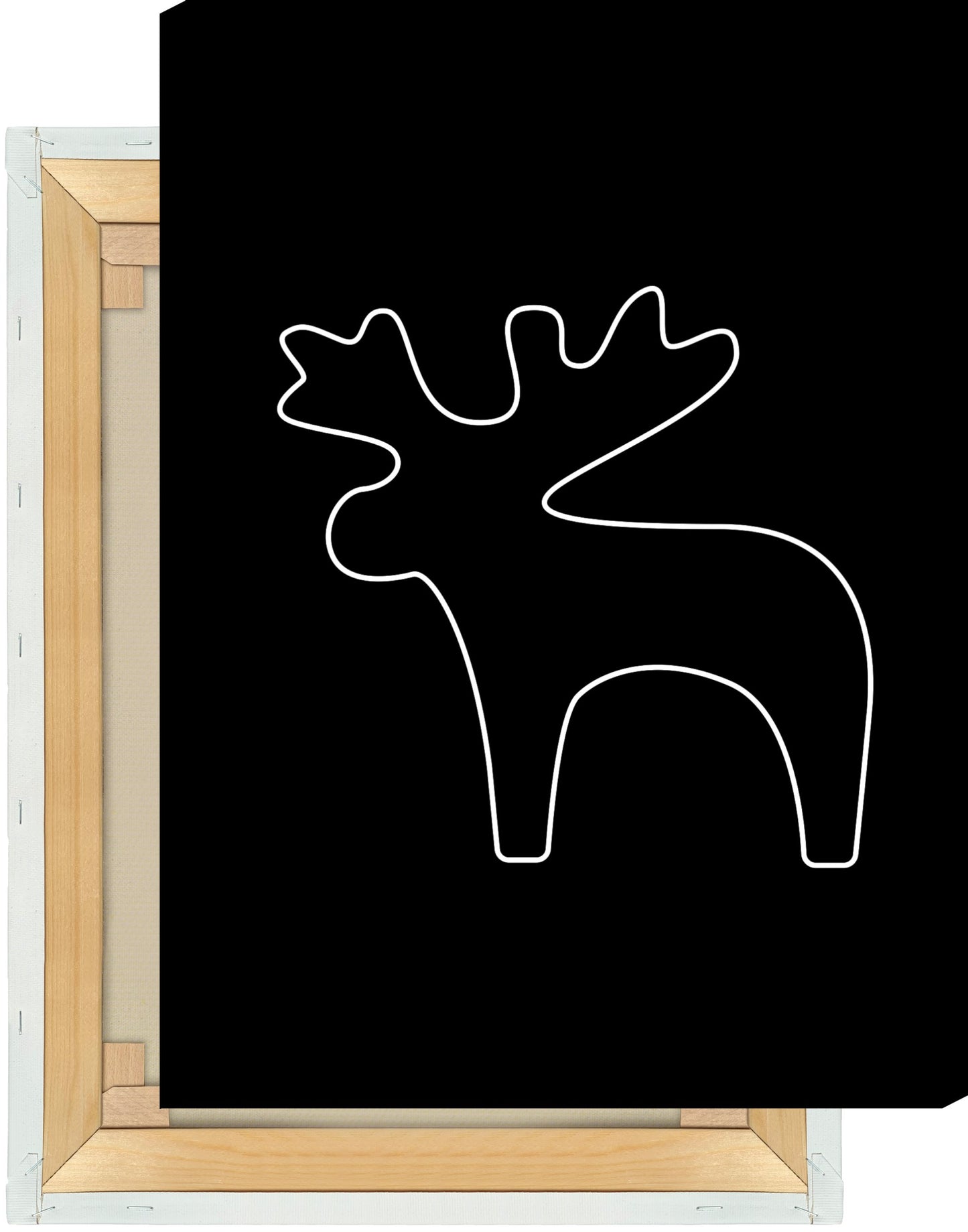 Leinwand Elch Outline groß