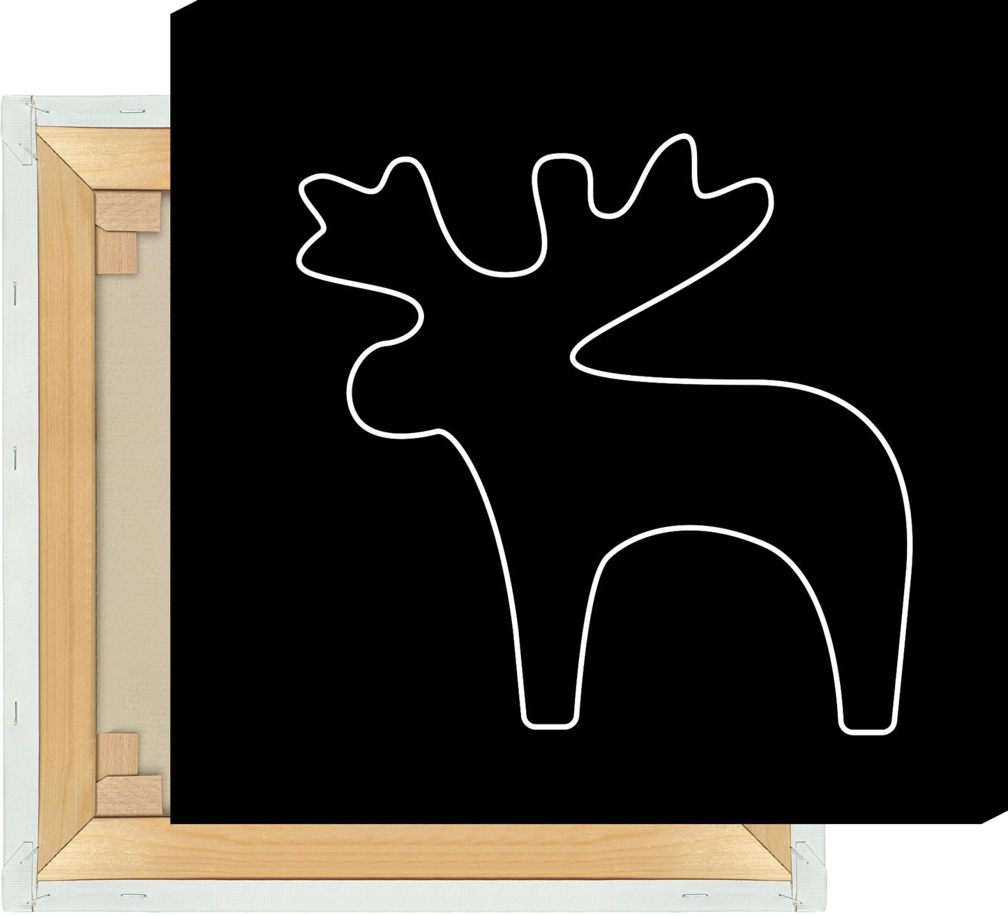 Leinwand Elch Outline groß
