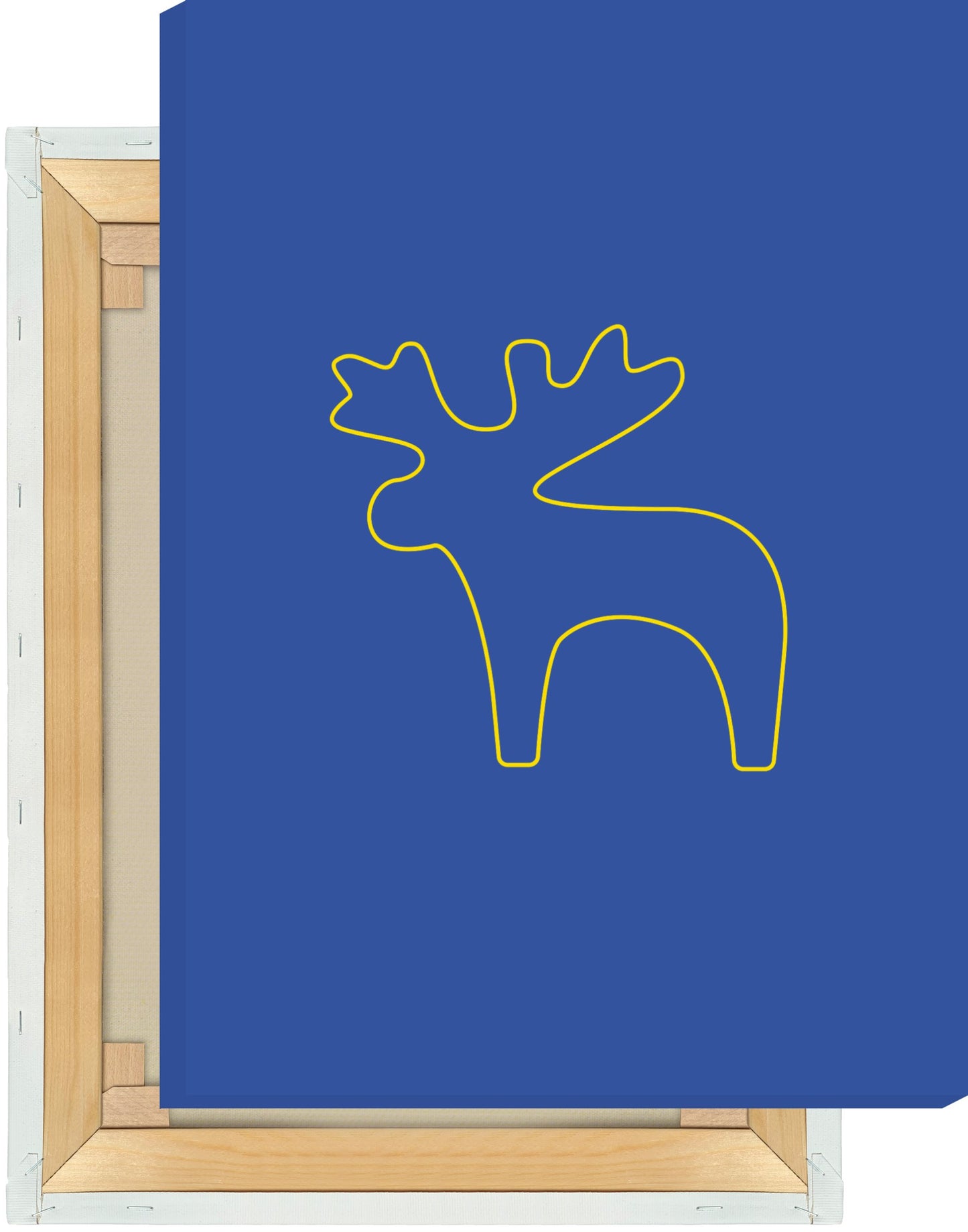 Leinwand Elch Outline mittel