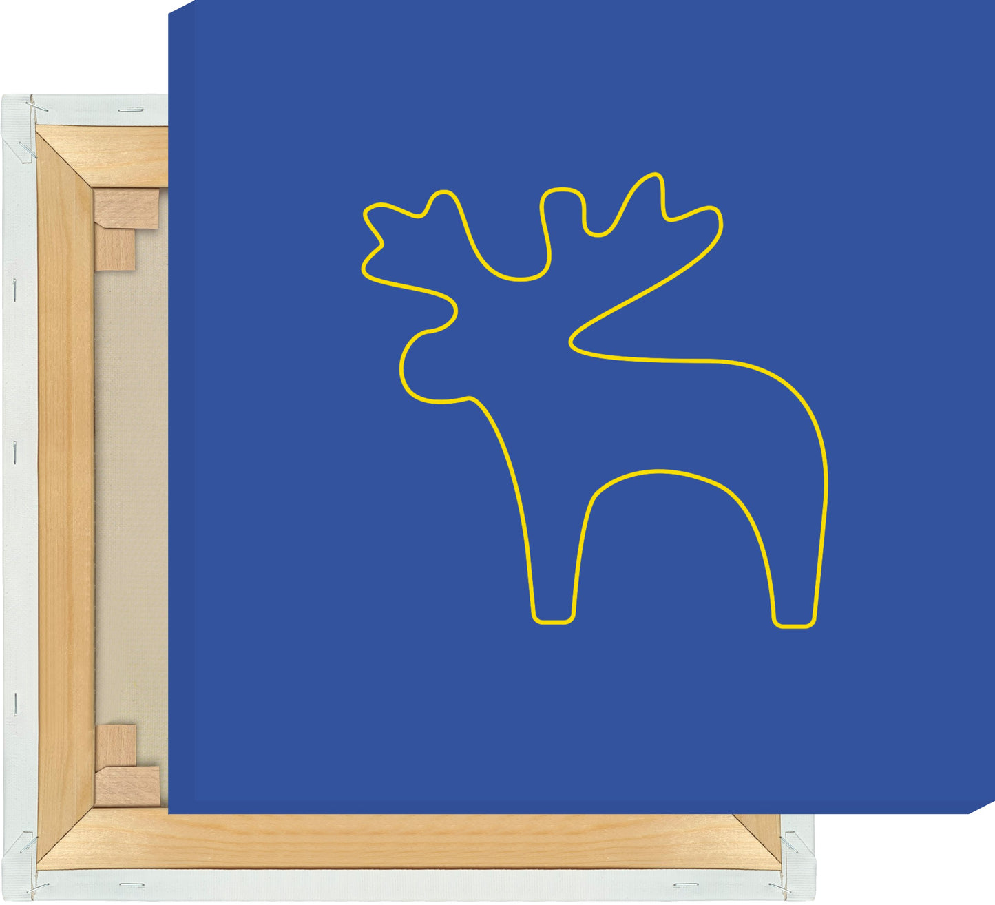 Leinwand Elch Outline mittel
