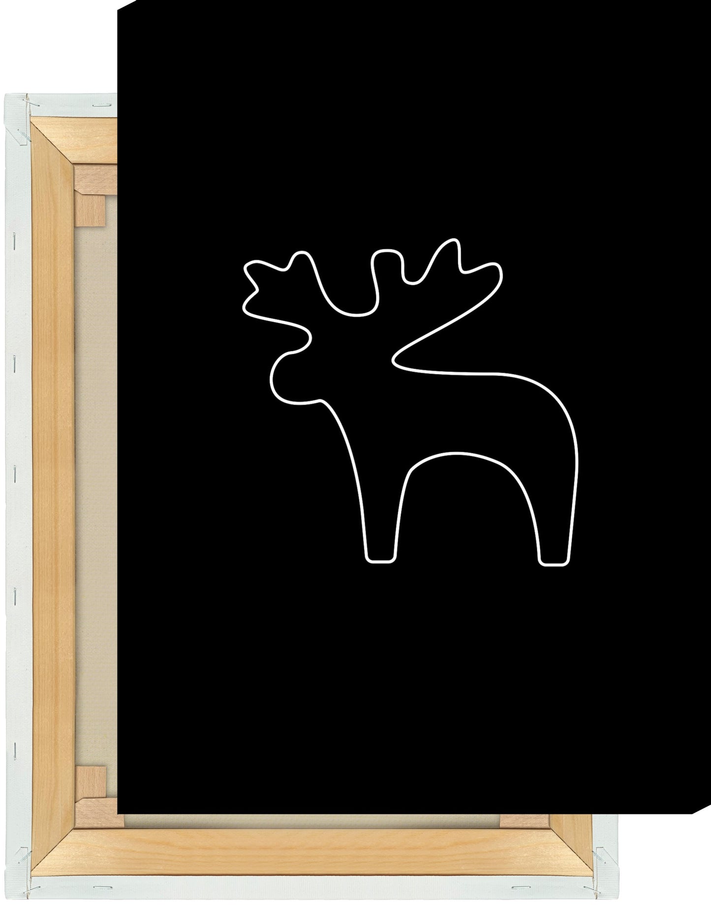 Leinwand Elch Outline mittel