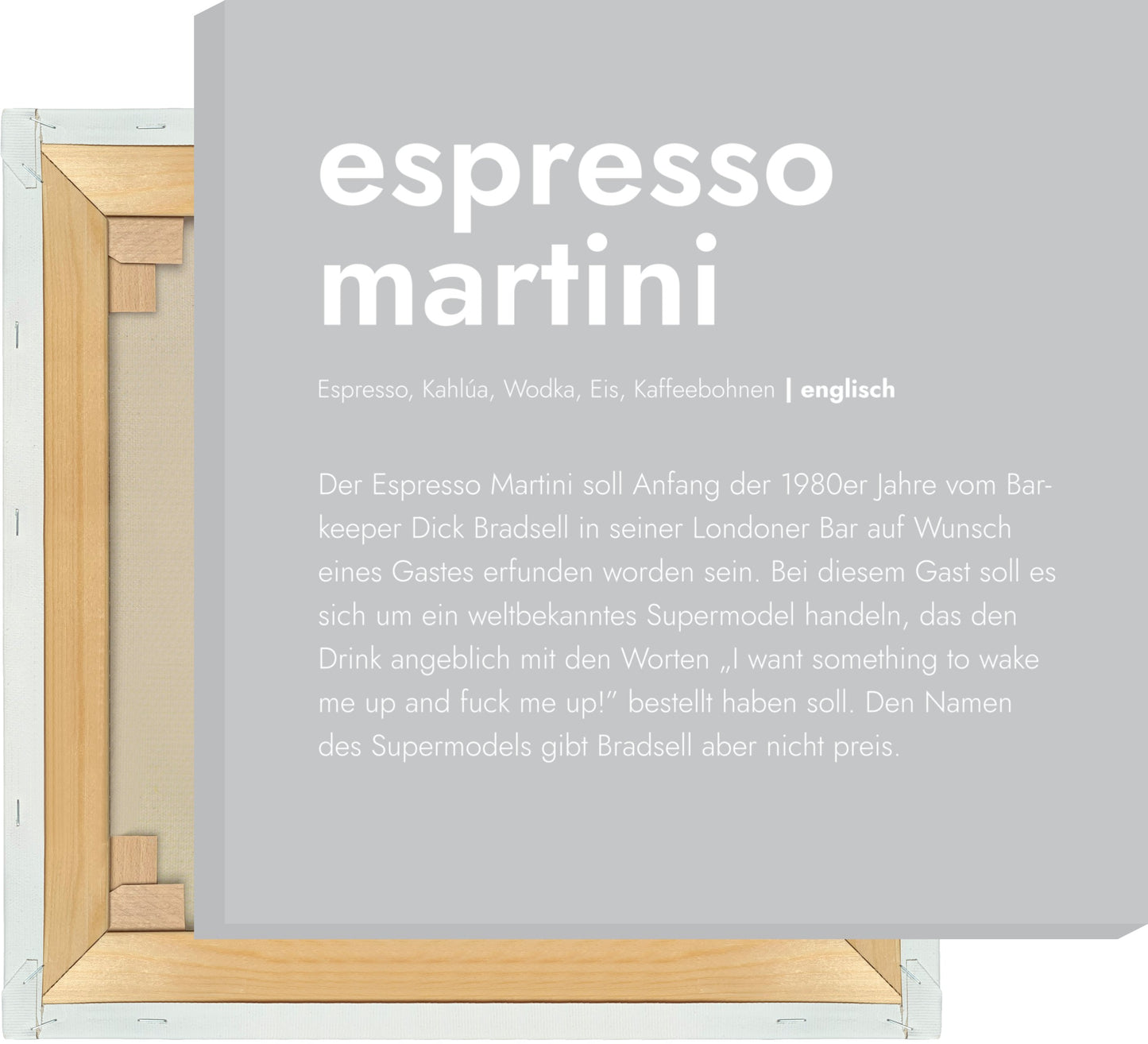 Leinwand Espresso Martini - Definition