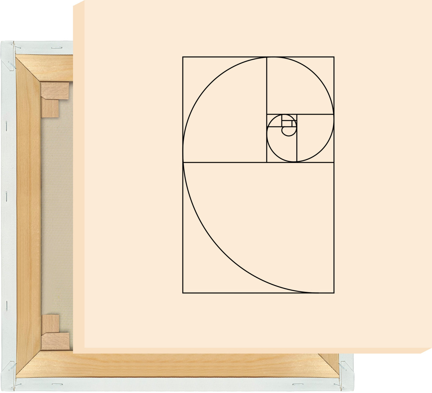 Leinwand Fibonacci groß