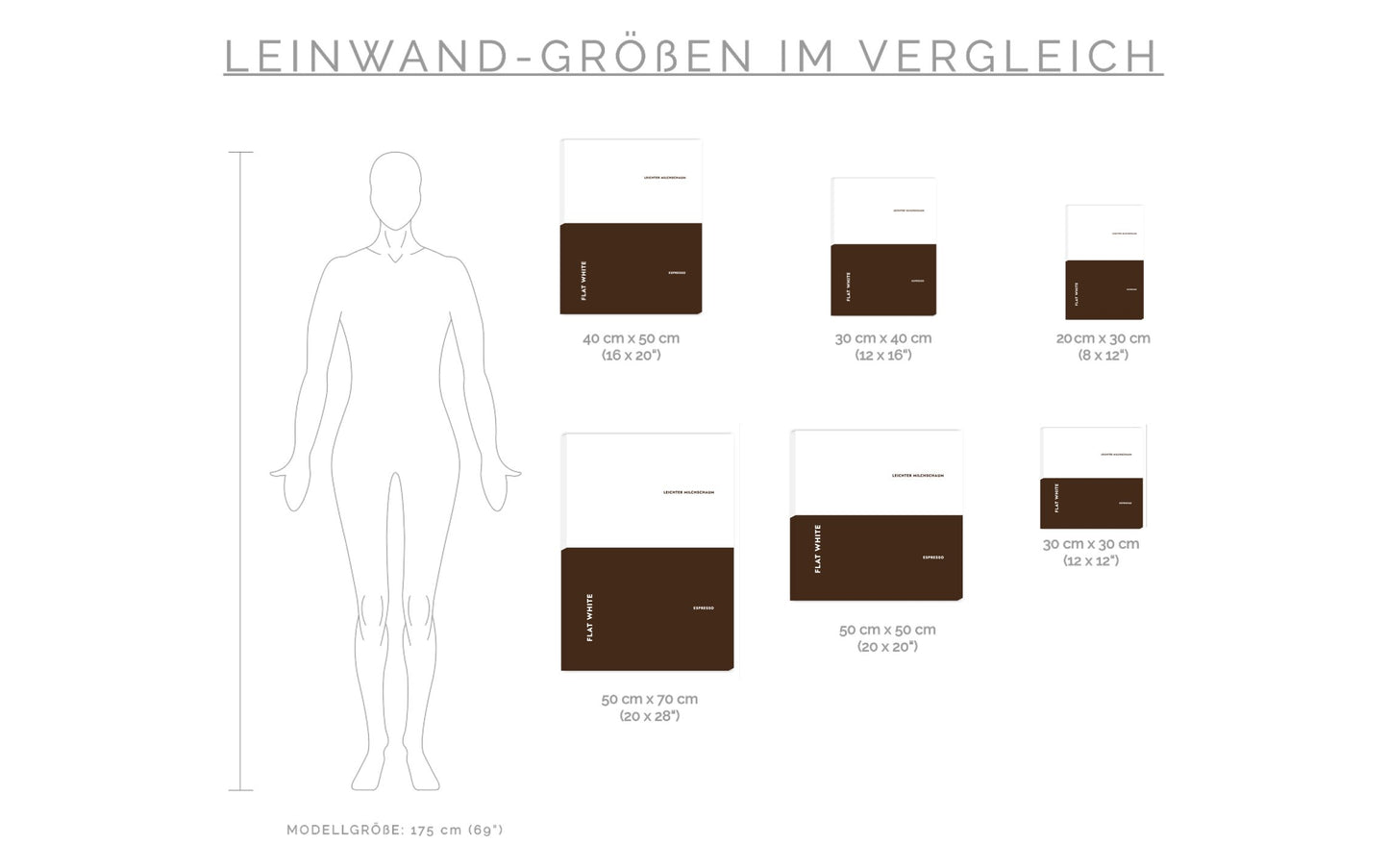 Leinwand Flat White