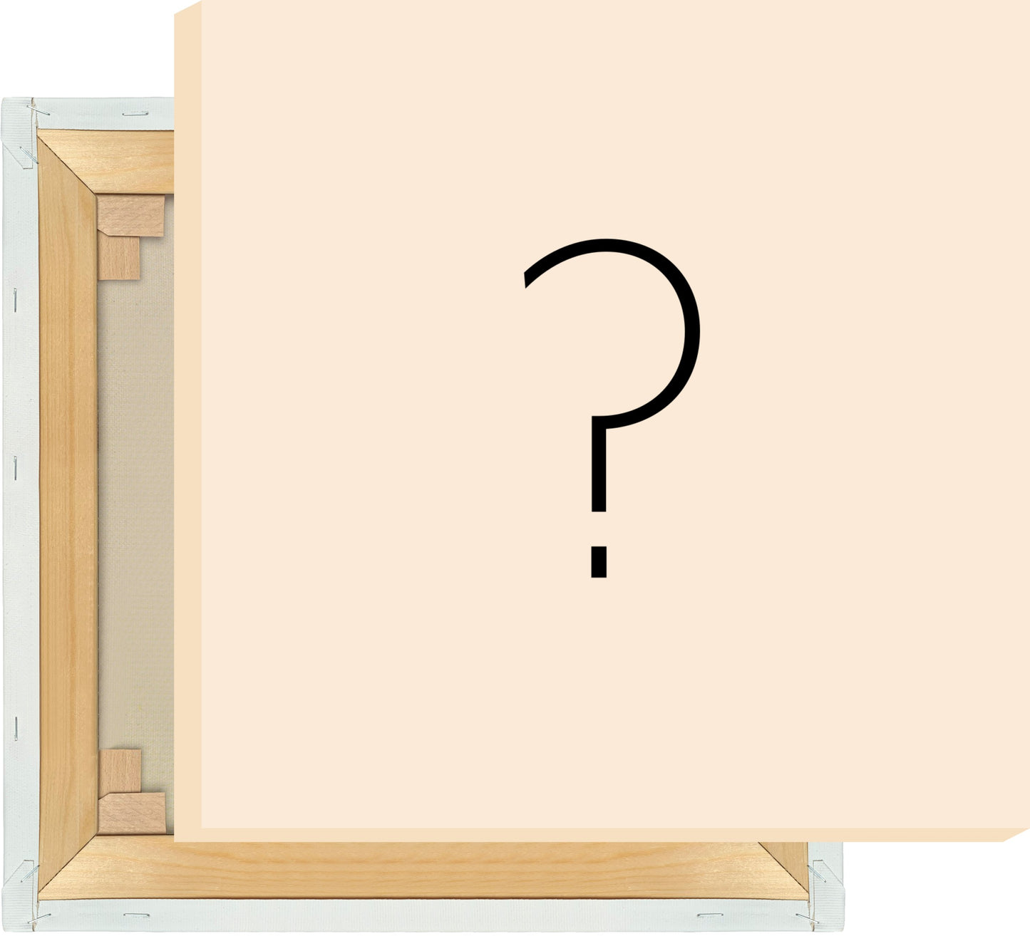Leinwand Fragezeichen - Sans Serif