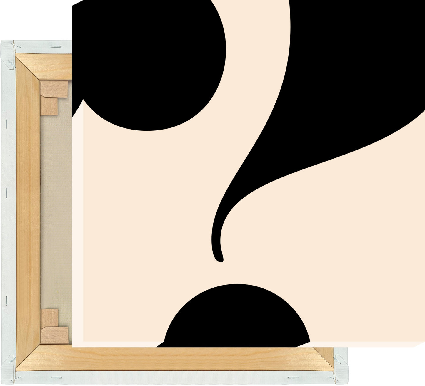 Leinwand Fragezeichen - Serif