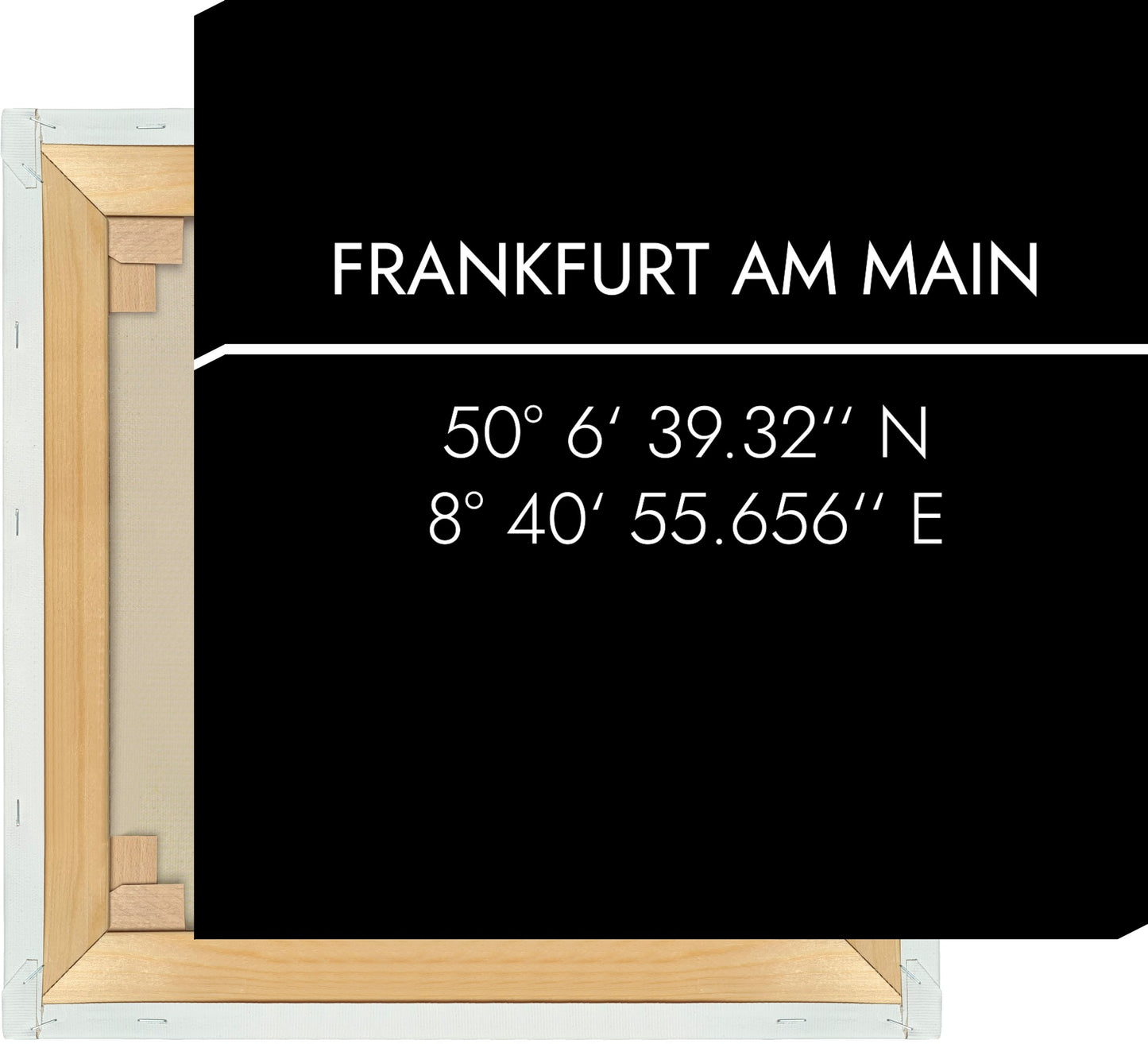 Leinwand Frankfurt a.M. Koordinaten #2