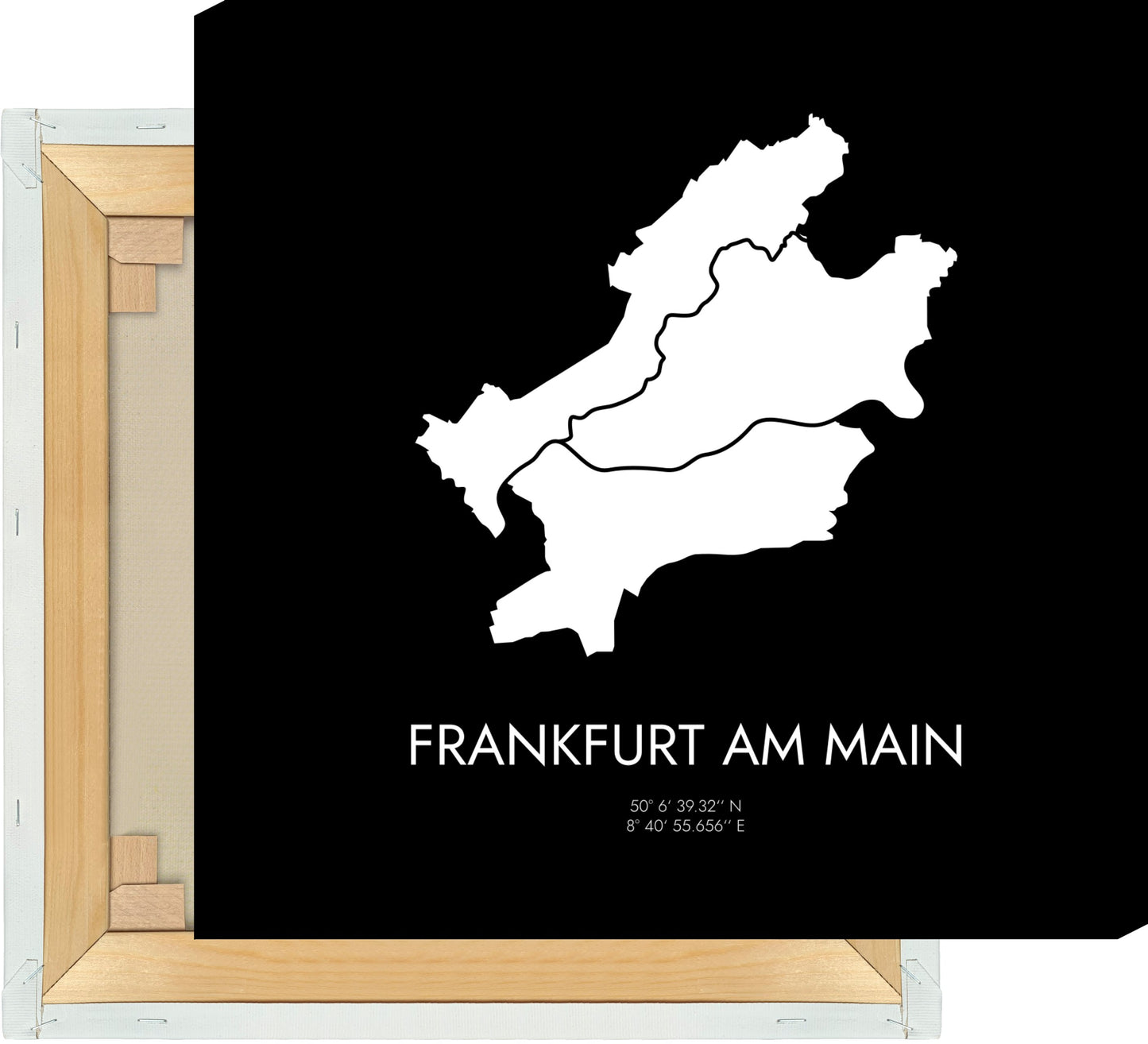 Leinwand Frankfurt am Main Koordinaten #3