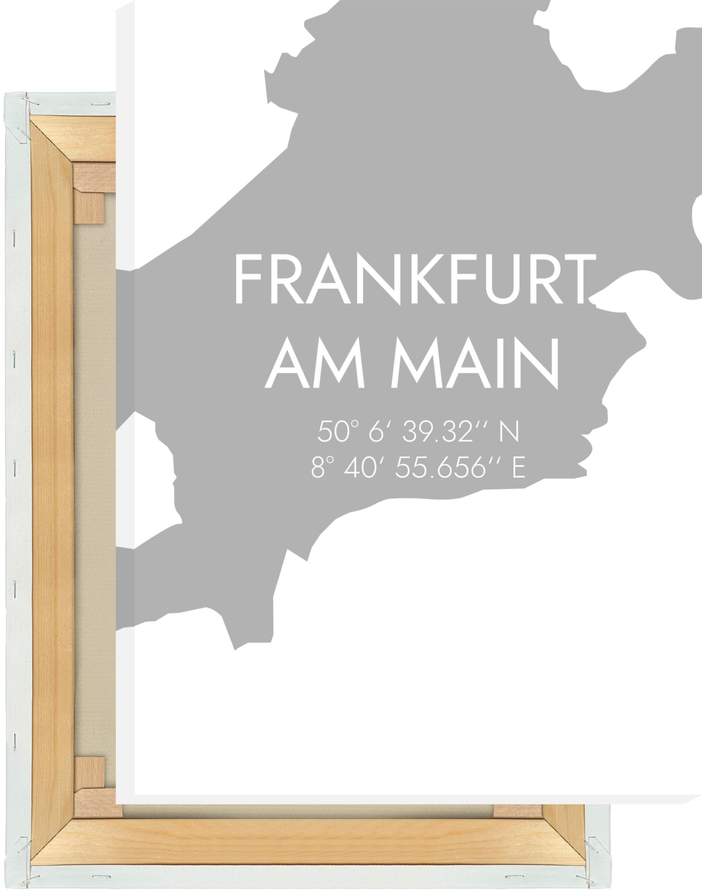 Leinwand Frankfurt am Main Koordinaten #5