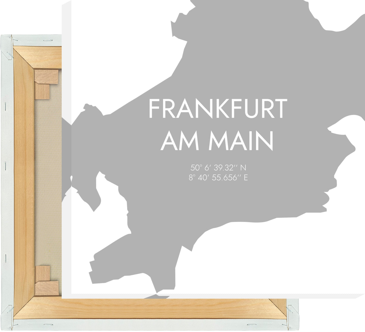 Leinwand Frankfurt am Main Koordinaten #5