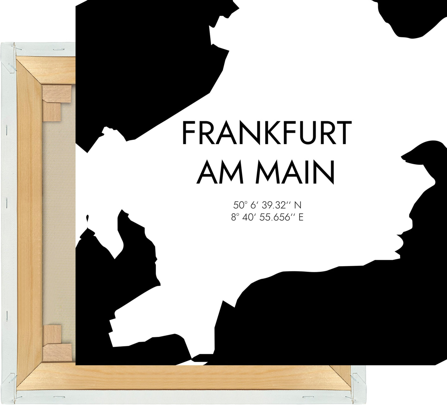 Leinwand Frankfurt am Main Koordinaten #5