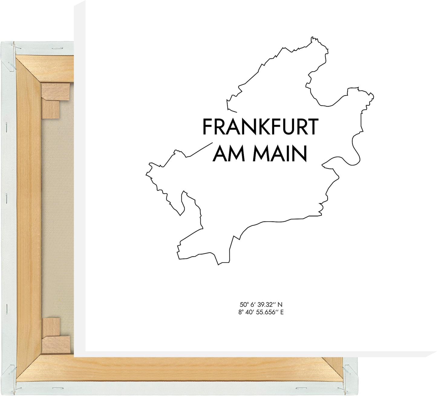 Leinwand Frankfurt am Main Koordinaten #8