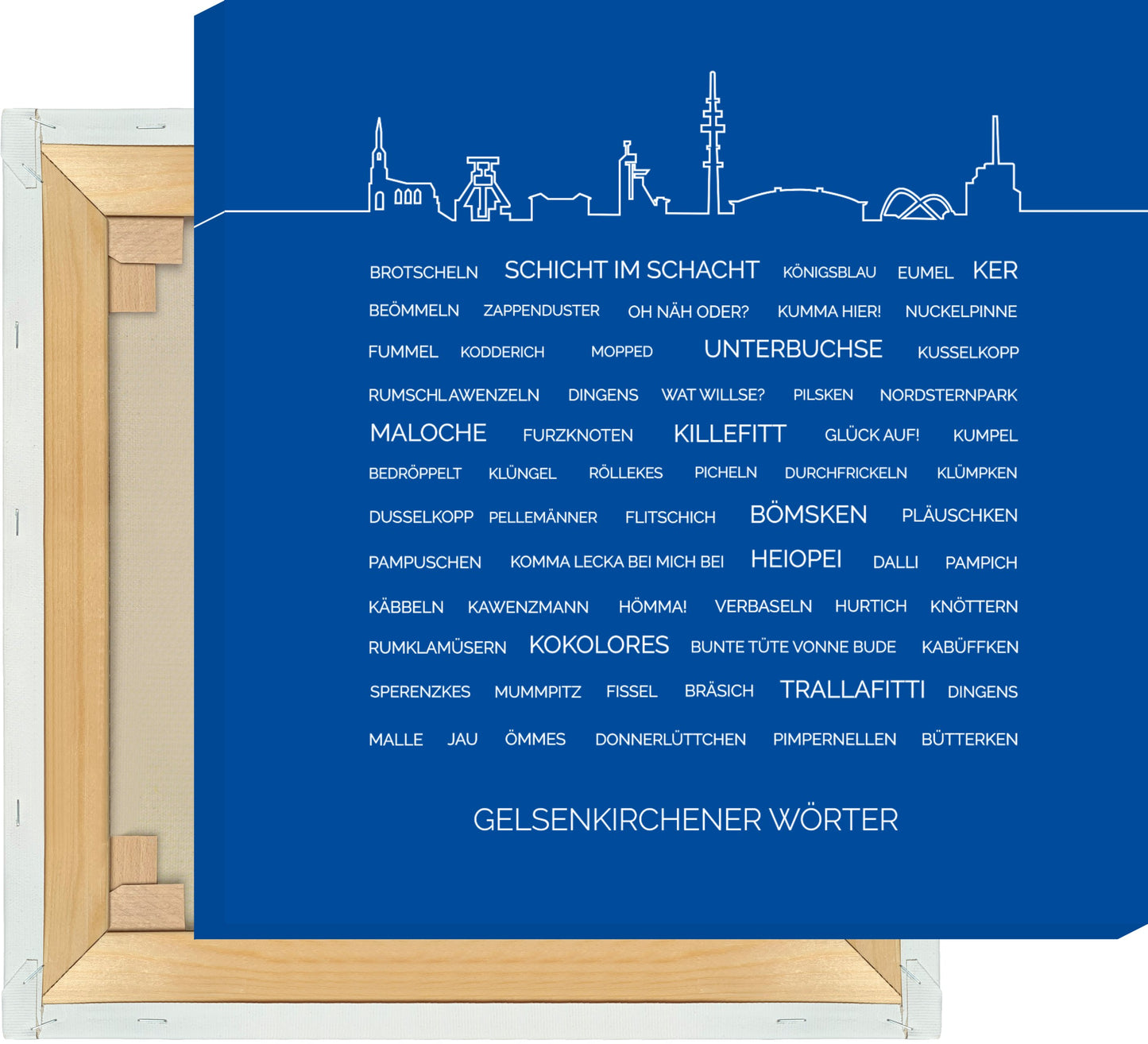 Leinwand Gelsenkirchener Wörter #1