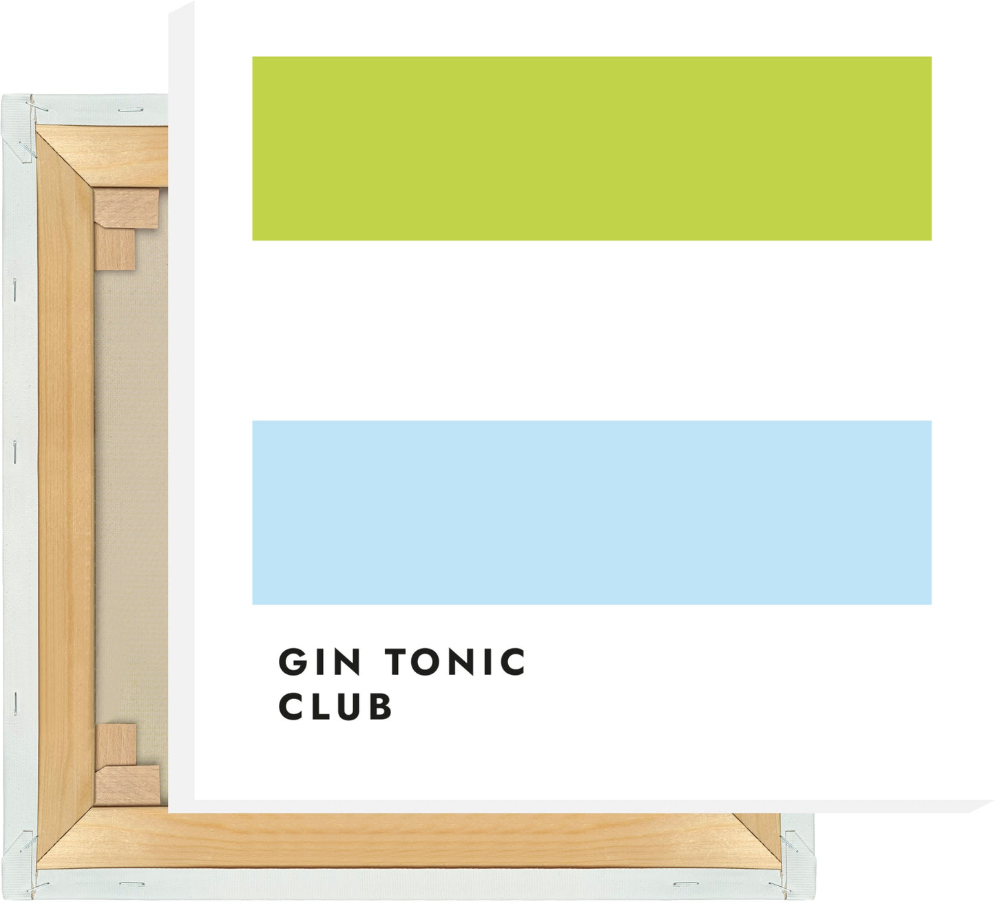 Leinwand Gin Tonic Club (Limette)