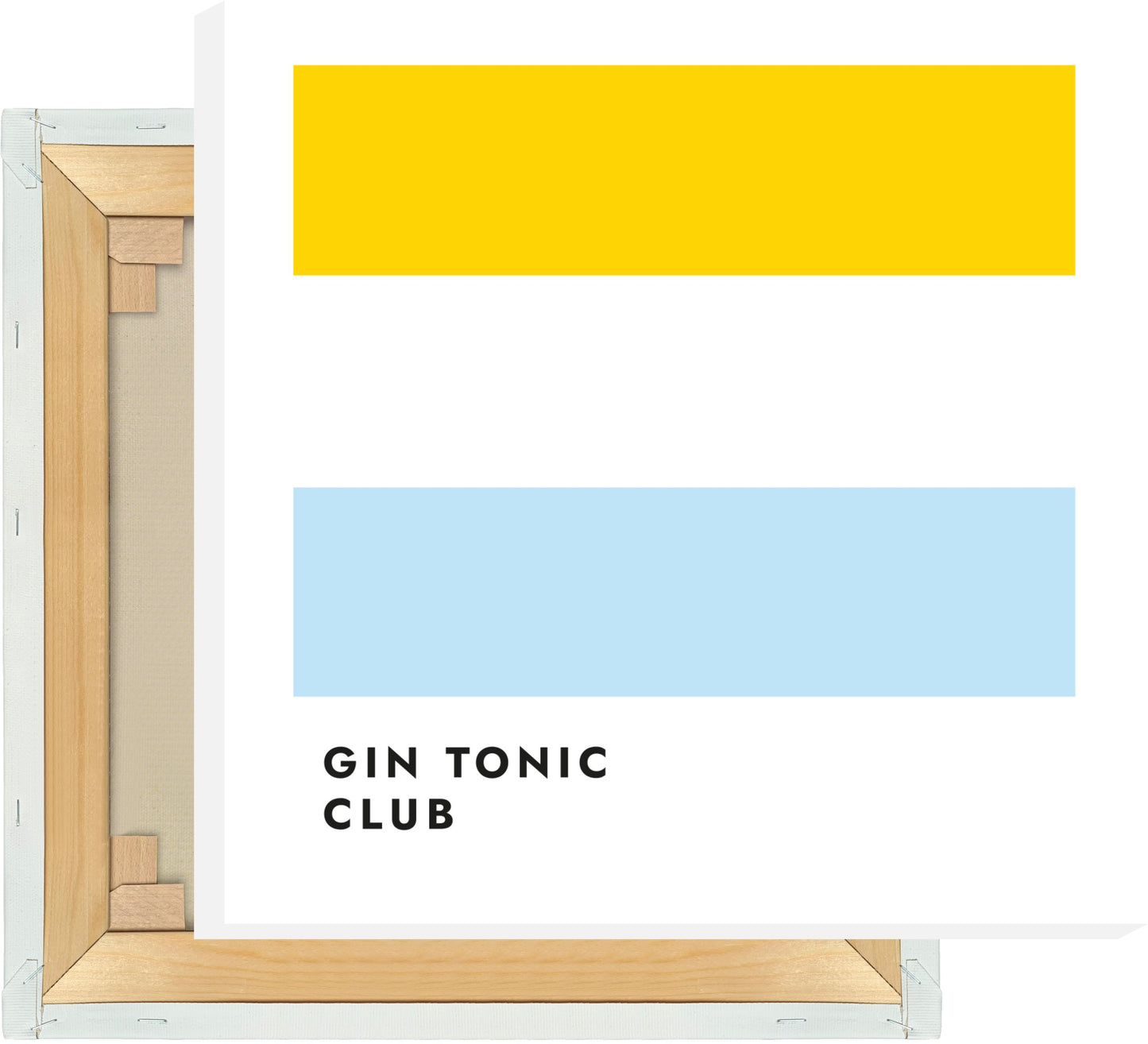 Leinwand Gin Tonic Club (Zitrone)